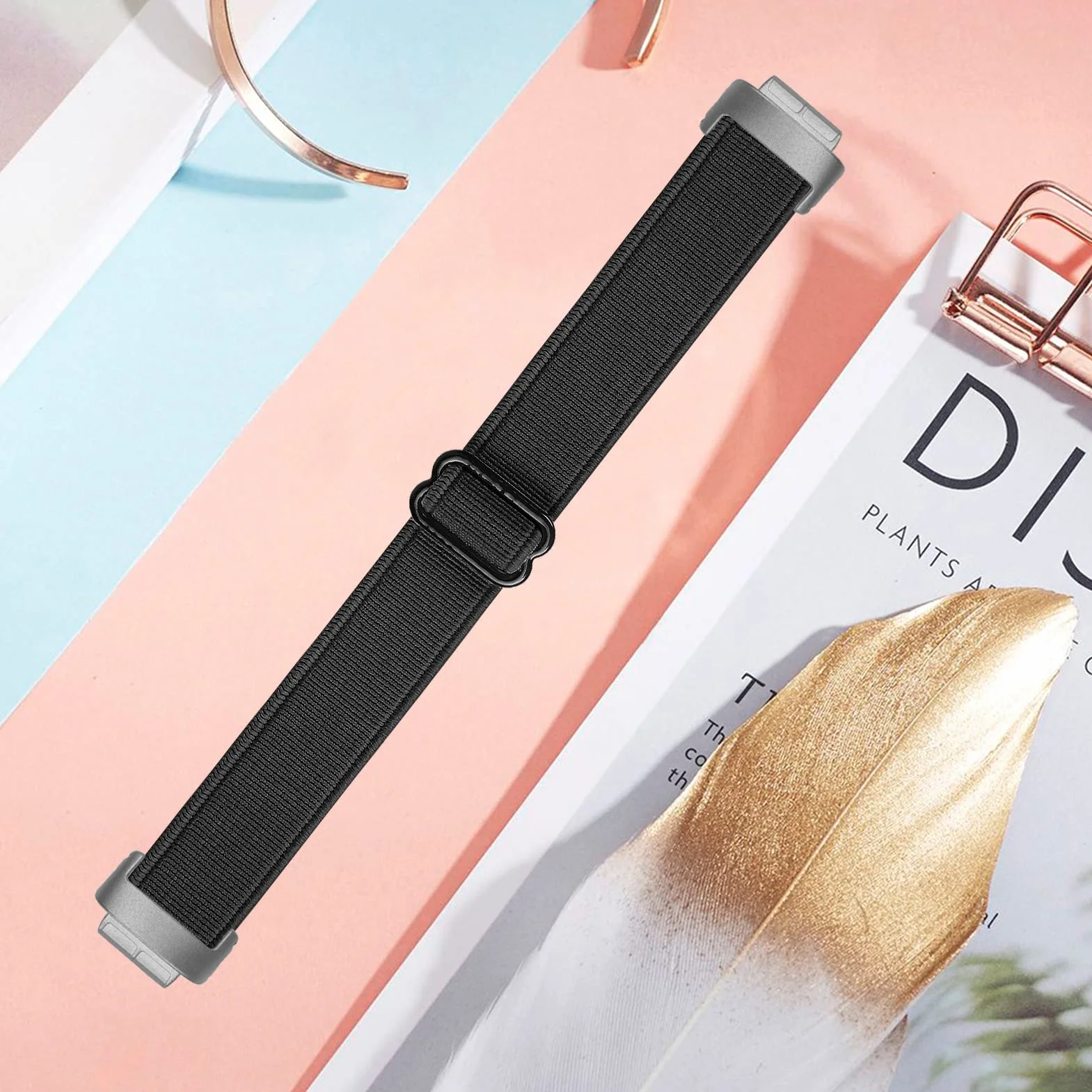INF Pasek do zegarka z nylonu do zegarka na rękę Fitbit Inspire 3 oddychający pasek zamienny