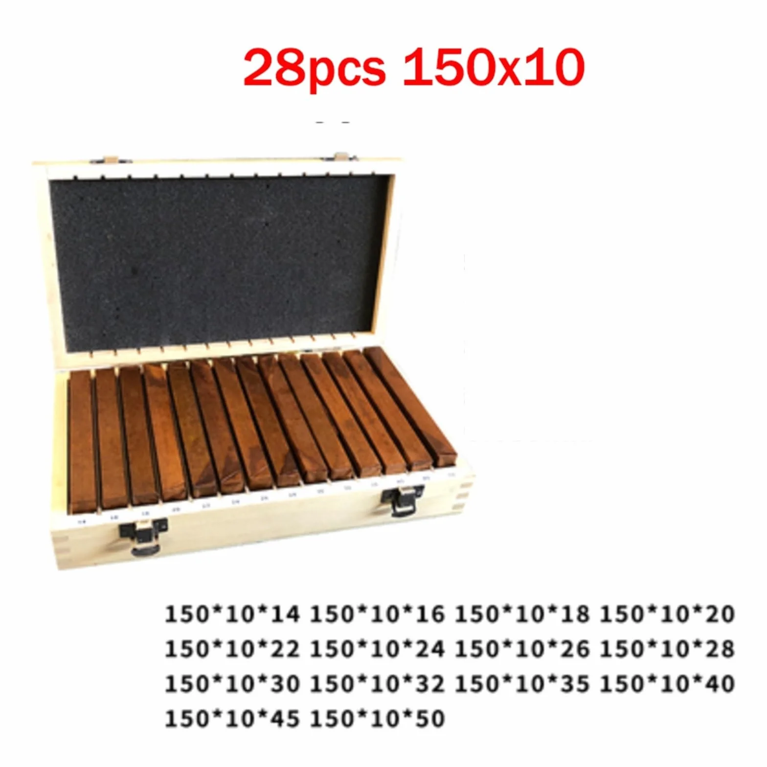 Płytki wzorcowe, 150x10mm 14 par precyzyjny zestaw równoległy, równoległość: 0.005mm 150mm bloków równoległych, podkładka równoległa, płytka wzorcowa, podkładki do frezowania CNC