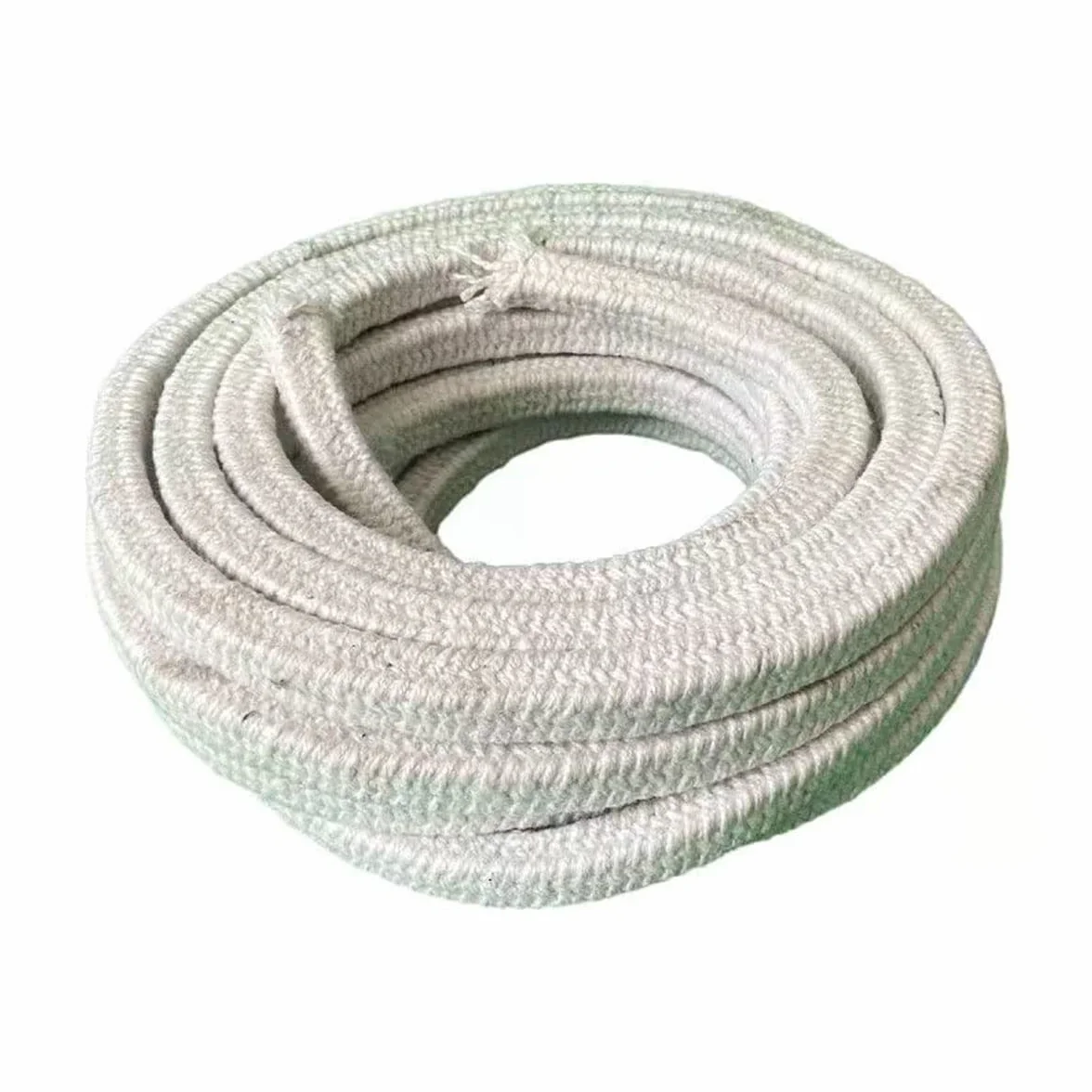 Zestaw sznurów do pieców Uszczelka z liny włókna ceramicznego Kwadratowy pleciony uszczelka wysokotemperaturowa Drzwi kotła pieca 5M 6-50mm | Diameter 50 mm
