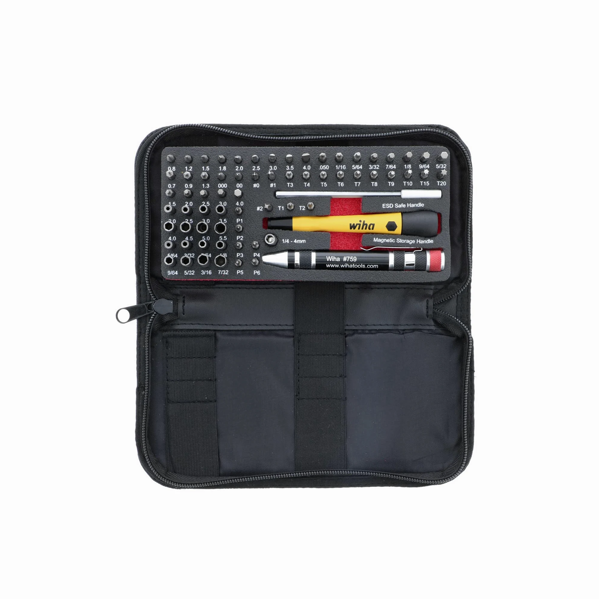 Wiha 75971 68-częściowy zestaw kluczy nasadowych z grzechotką i mikrobitami System 4 ESD Safe Master Technician