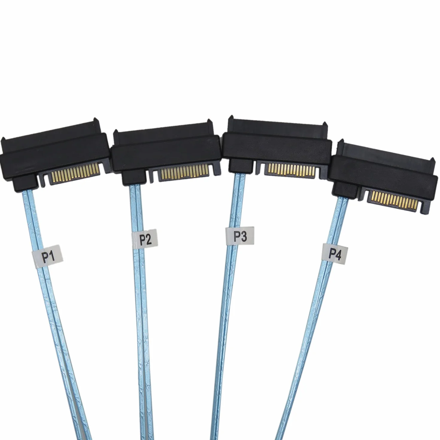 YIWENTEC Mini SAS 36 SFF-8087 do (4) SFF-8482 złącza z zasilaniem SATA 1 m (1 m)