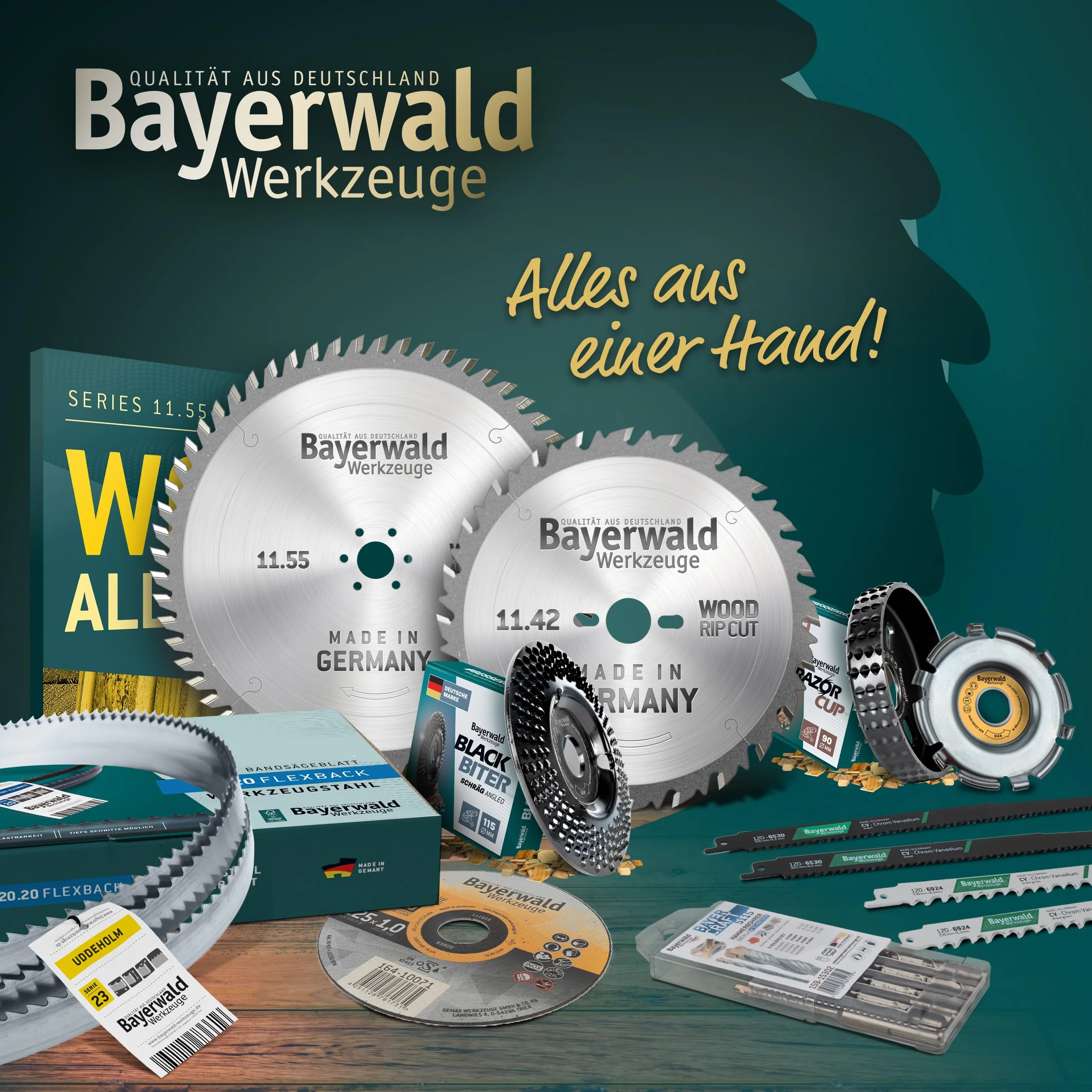 Bayerwald brzeszczot do piły taśmowej ze stali narzędziowej - 1425 x 6 x 0,36 x 6 / drewno, metale nieżelazne, tworzywo sztuczne, cienkie blachy/taśma do piły pasuje do Interkrenn BS 10