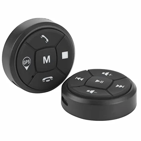 Bezprzewodowy Przycisk Multimedialny Bluetooth do Radia Samochodowego GPS Zdalne Sterowanie na Kierownicy Niebieskie Światło