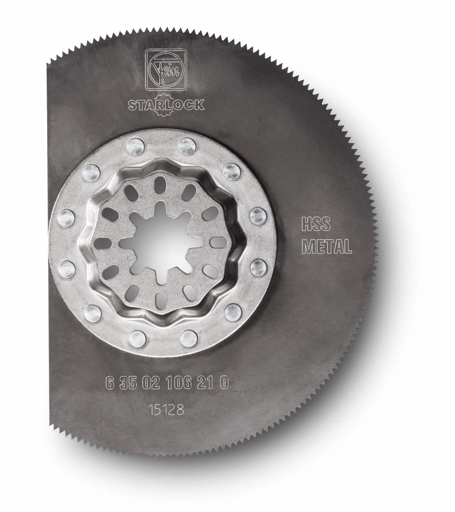 Fein Starlock Solid HSS segmentowe ostrze piły - precyzyjne cięcie do 1/40.6 cm do blach, drewna, GFRP i tworzyw sztucznych z metalowym ząbkowaniem, średnica 3-11/81.3 cm, 5-pak - 63502106230