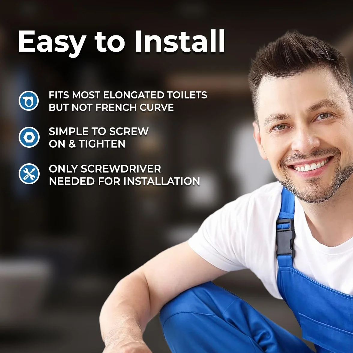 GenieBidet Elektryczny podgrzewany inteligentny bidet, nieograniczona ciepła woda, samooczyszczające się, podgrzewane siedzenie, wydłużone, bezprzewodowy pilot zdalnego sterowania, wygodna lampka