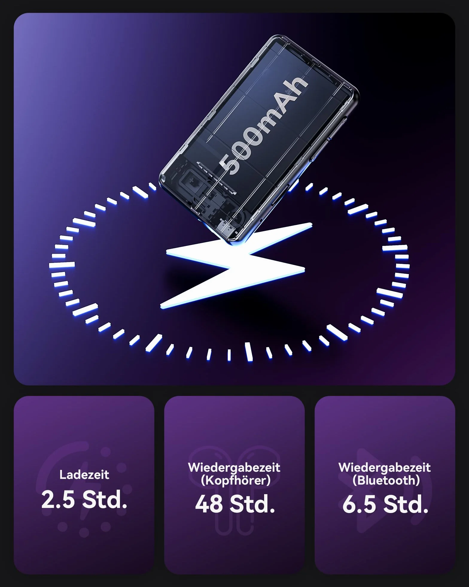 AGPTEK Odtwarzacz MP3 Bluetooth 5.3, 32 GB, ekran dotykowy, sportowy kolorowy ekran TFT 2,4", obsługuje karty TF do 128 GB, odtwarzacz z klipsem, wbudowany głośnik, radio FM, e-book, dźwięk HiFi,
