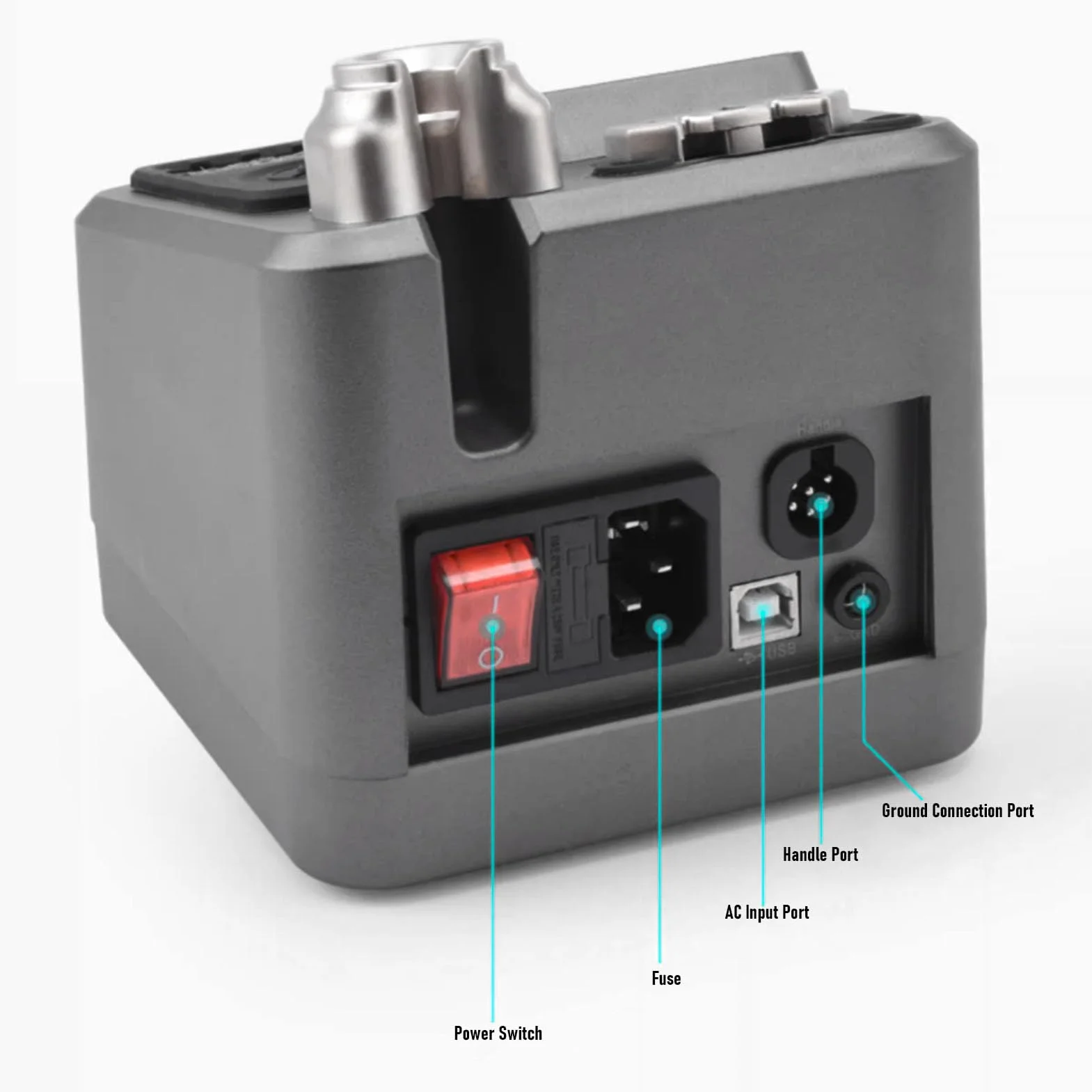 PUSOKEI Stacja Lutownicza Antystatyczna 120W | Kontrola Temperatury PID Szybkie Nagrzewanie Wyświetlacz LCD Automatyczne Uśpienie Wbudowany Transformator do Naprawy (wtyczka UE)