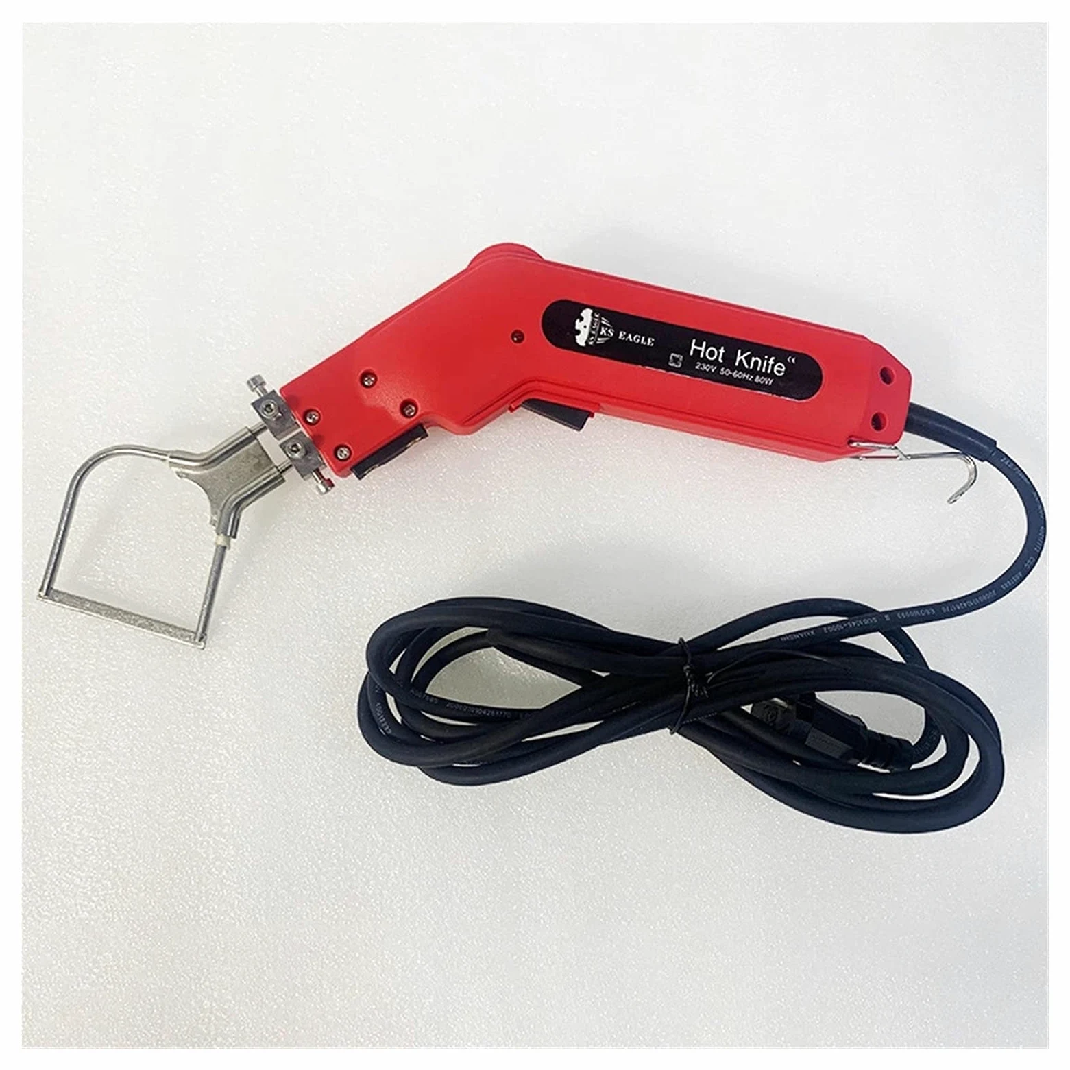 Przecinaki do drutu Hand Hold Heating Nóż Nóż Knife Hot Cutter Tkaniny Pianka Rope Elektryczne narzędzia do cięcia Ciepła nóż Nóż do styropianu, narzędzie do cięcia pianki (Color : RC80 RED B14)