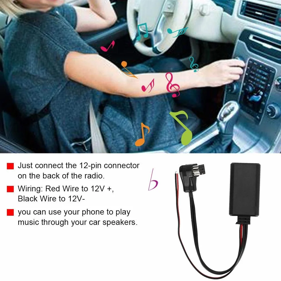 Bezprzewodowy adapter Bluetooth AUX Moduł samochodowy audio stereo Pioneer IP-BUS