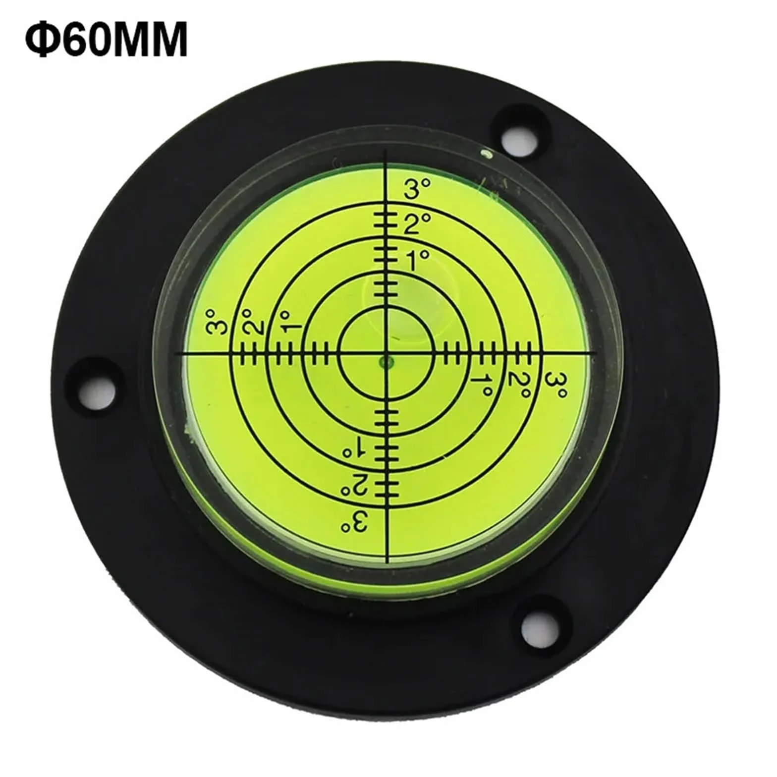 Okrągły niwelator z otworami montażowymi, średnica 50 mm-100mm, 1 sztuka | 1 szt. okrągły poziomica z otworami montażowymi średnica 50 mm - 100 mm (podwozie - DIA-60 mm)