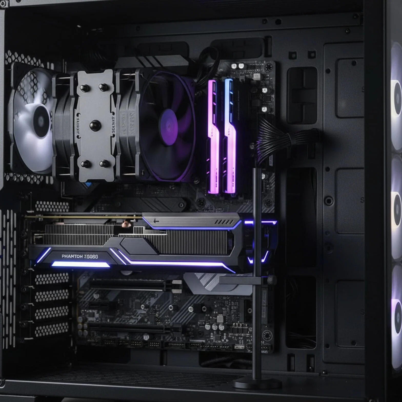 Uchwyt na karty graficzne GPU, stop aluminium Zyghjort