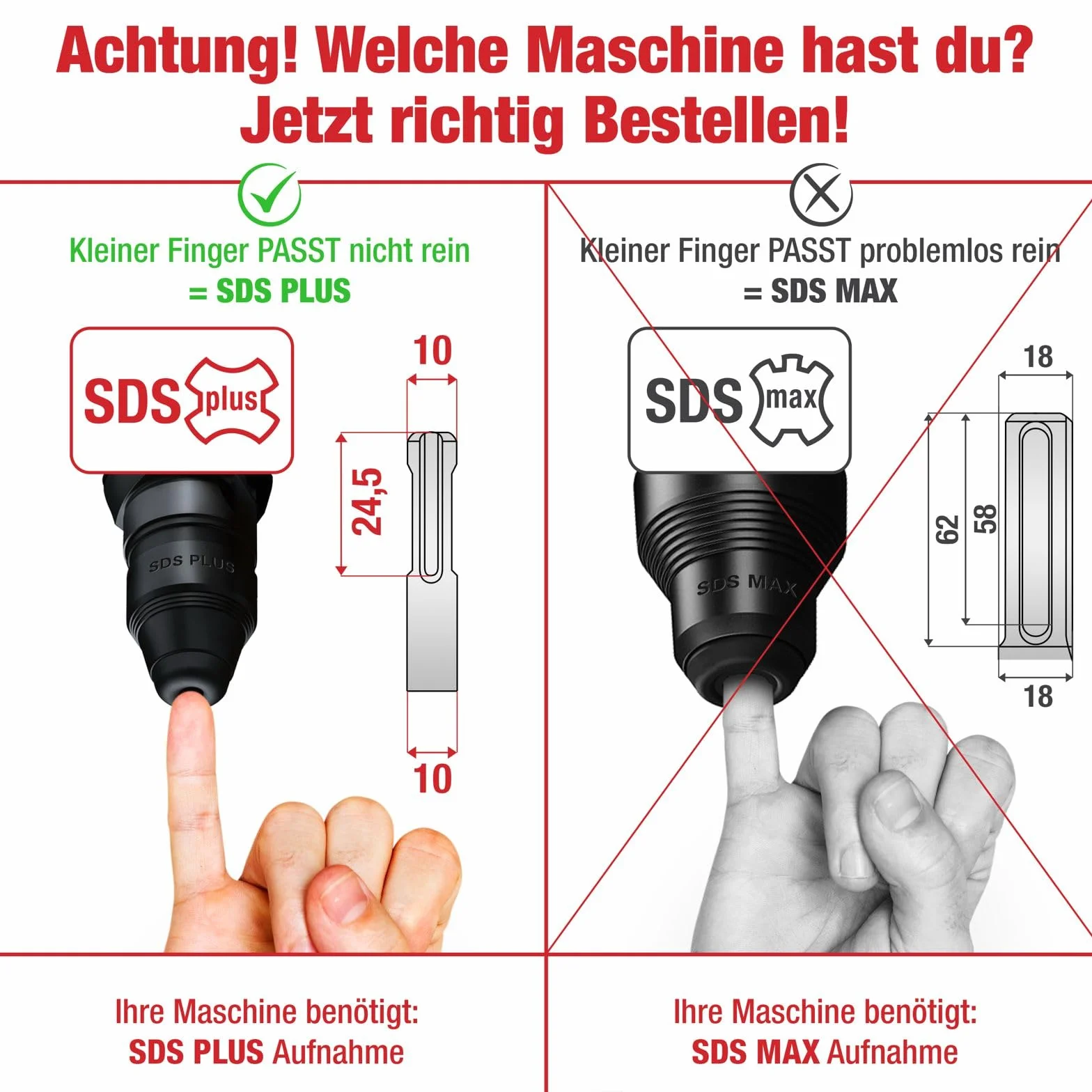 SCHWABENBACH® SDS PLUS 7-częściowy zestaw wierteł do betonu - Super SDS zestaw wierteł - 5 6 8 10 12 x 210 mm - wiertło do kamienia kompatybilne z wiertarką udarową Bosch Hilti - jakość premium do