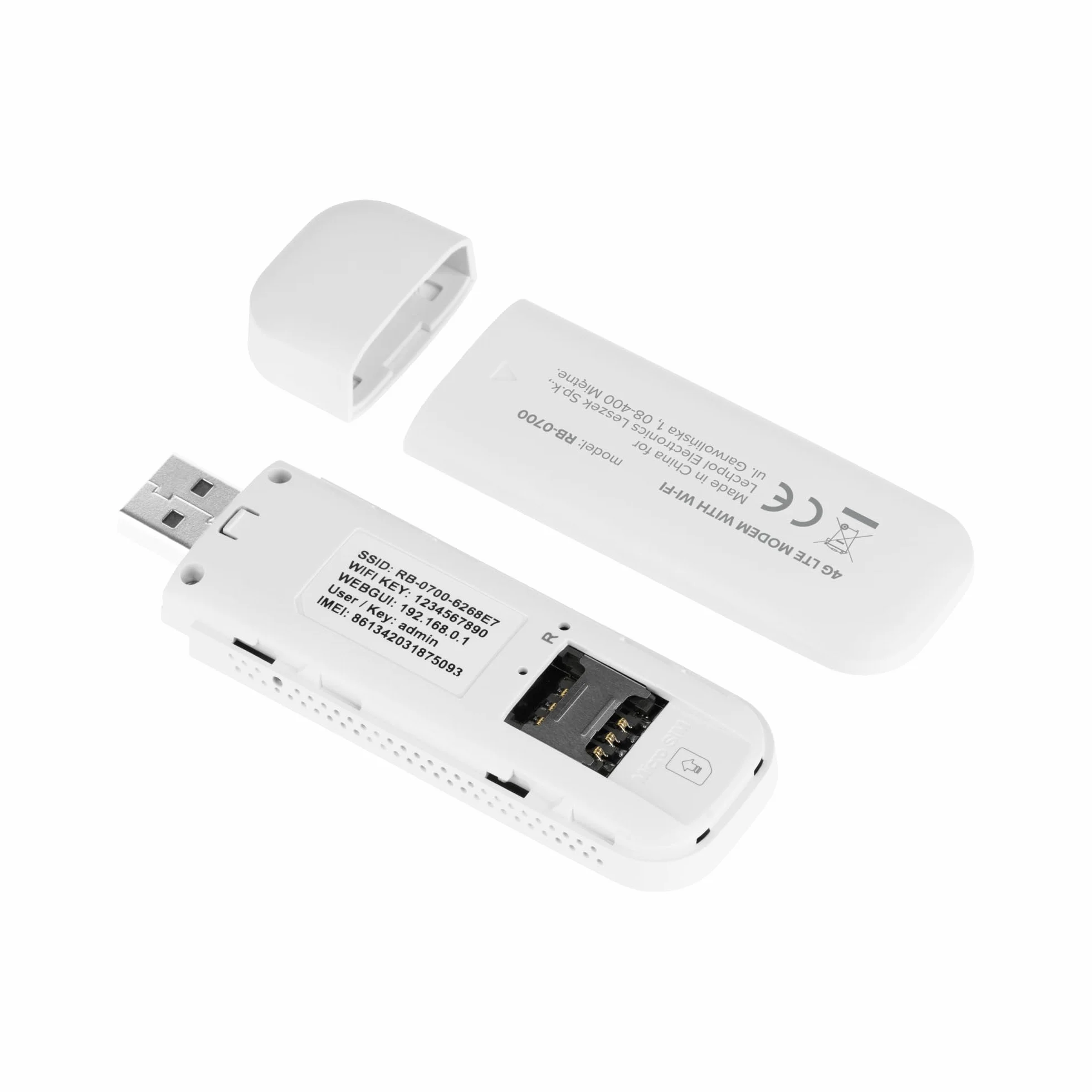 Rebel Electro Modem LTE 4G USB WiFi Router RB-0700