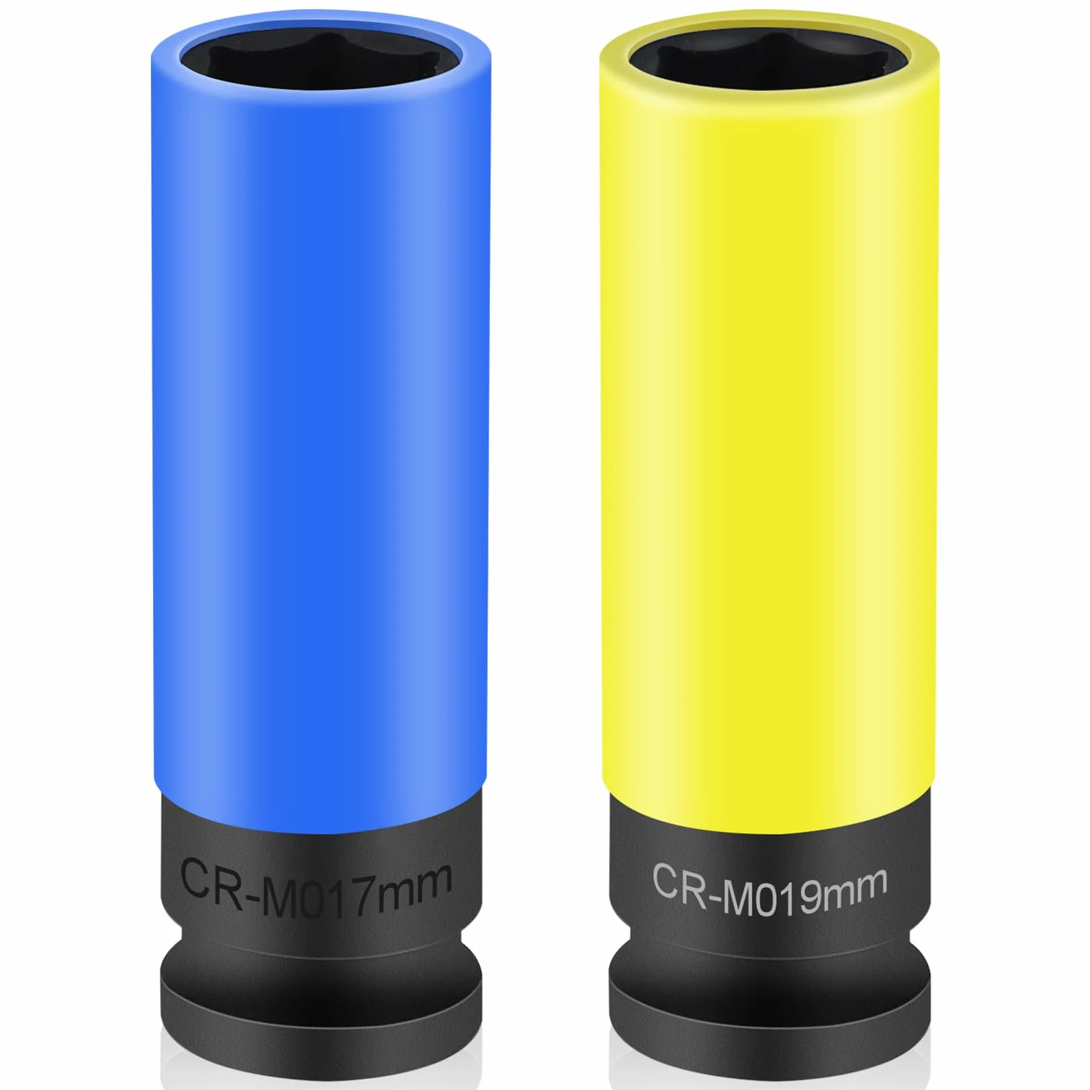 Napęd 17 mm klucz nasadowy do wkrętarki udarowej, nakrętki 19 mm, zestaw kluczy nasadowych Lug Nut Socket, nakrętka 1/2" 12,5 mm napęd, 6-kątna, SW 17 mm, długa, do samochodu / samochodu R63041716