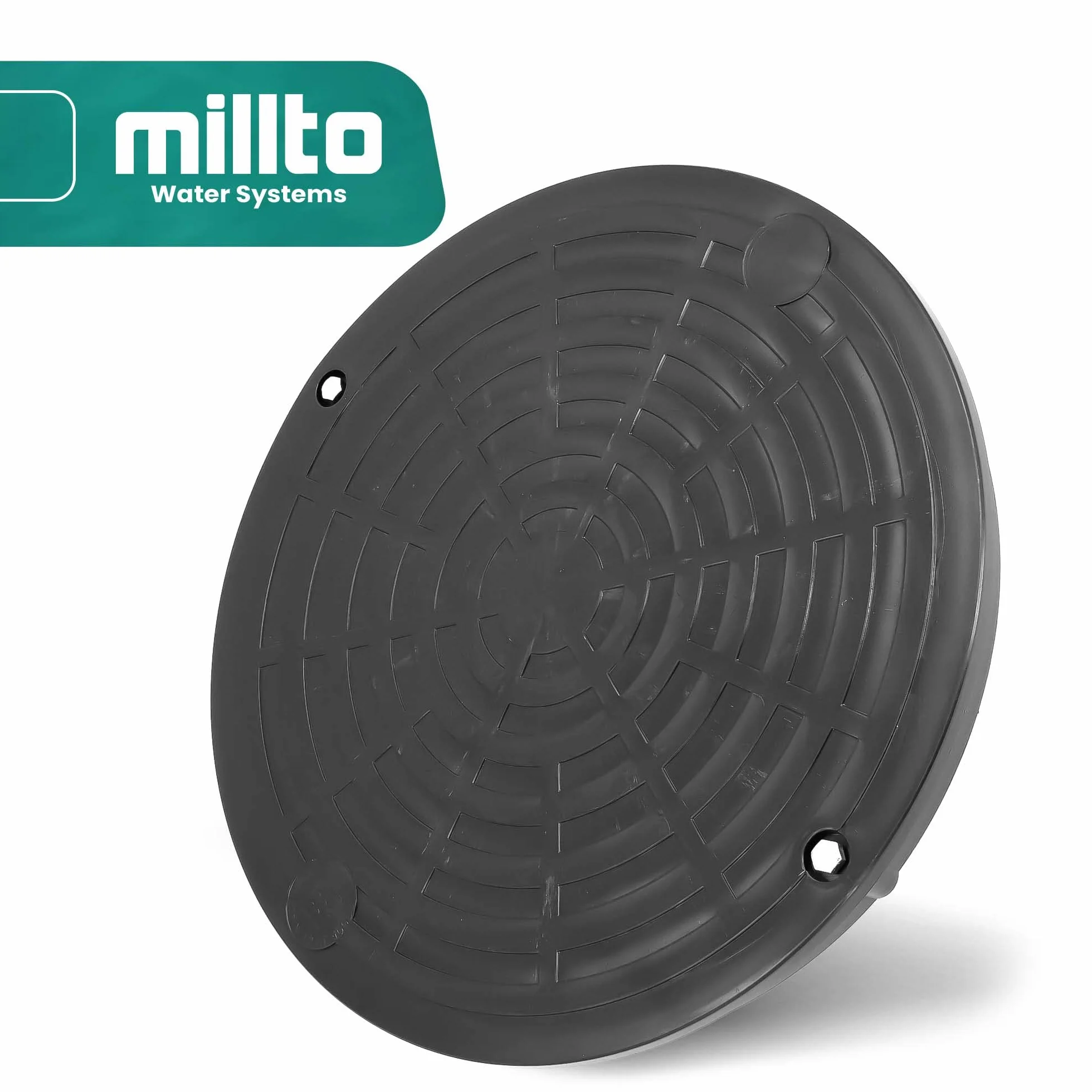 Millto™ Pokrywa Dekiel Rury Gładkiej Wznoszącej 400 PP Kanalizacyjna Właz Studni Kanalizacji A15 Studzienki Szybu Rewizyjnego