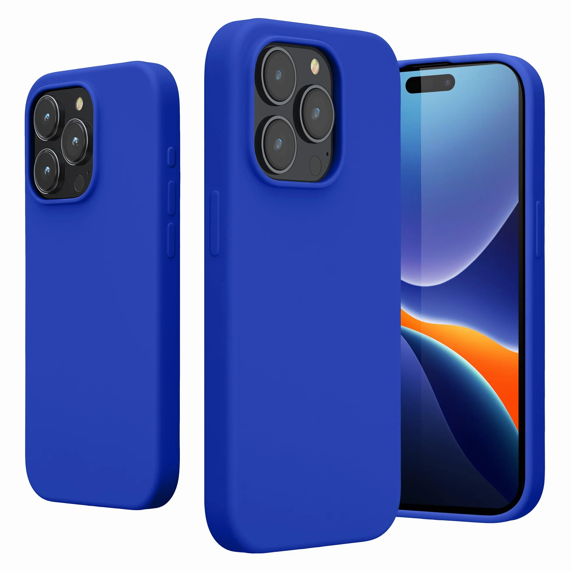 Etui kwmobile kompatybilne z iPhone 15 Pro Case - Cienkie silikonowe etui na telefon komórkowy - Wstrz?soodporne etui na telefon komórkowy z mi?kk? powierzchni? - Baltic Blue