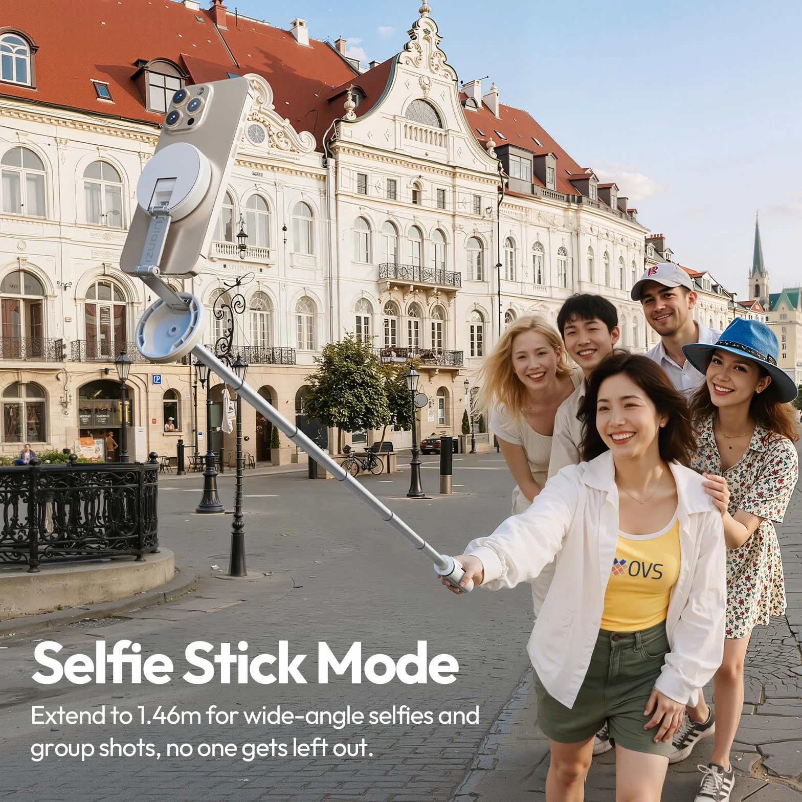 ULANZI MT85 59" Statyw magnetyczny rozkładany czteronożny z Bluetooth 150 cm