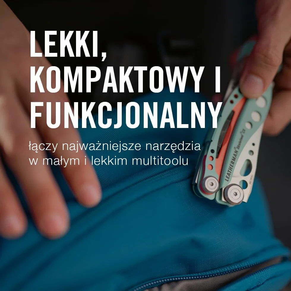 Leatherman Skeletool CX - Narzędzie Wielofunkcyjne 7 w 1 na Kemping i Survival, Stal Nierdzewna, Wyprodukowano w USA, Ciemnozielony