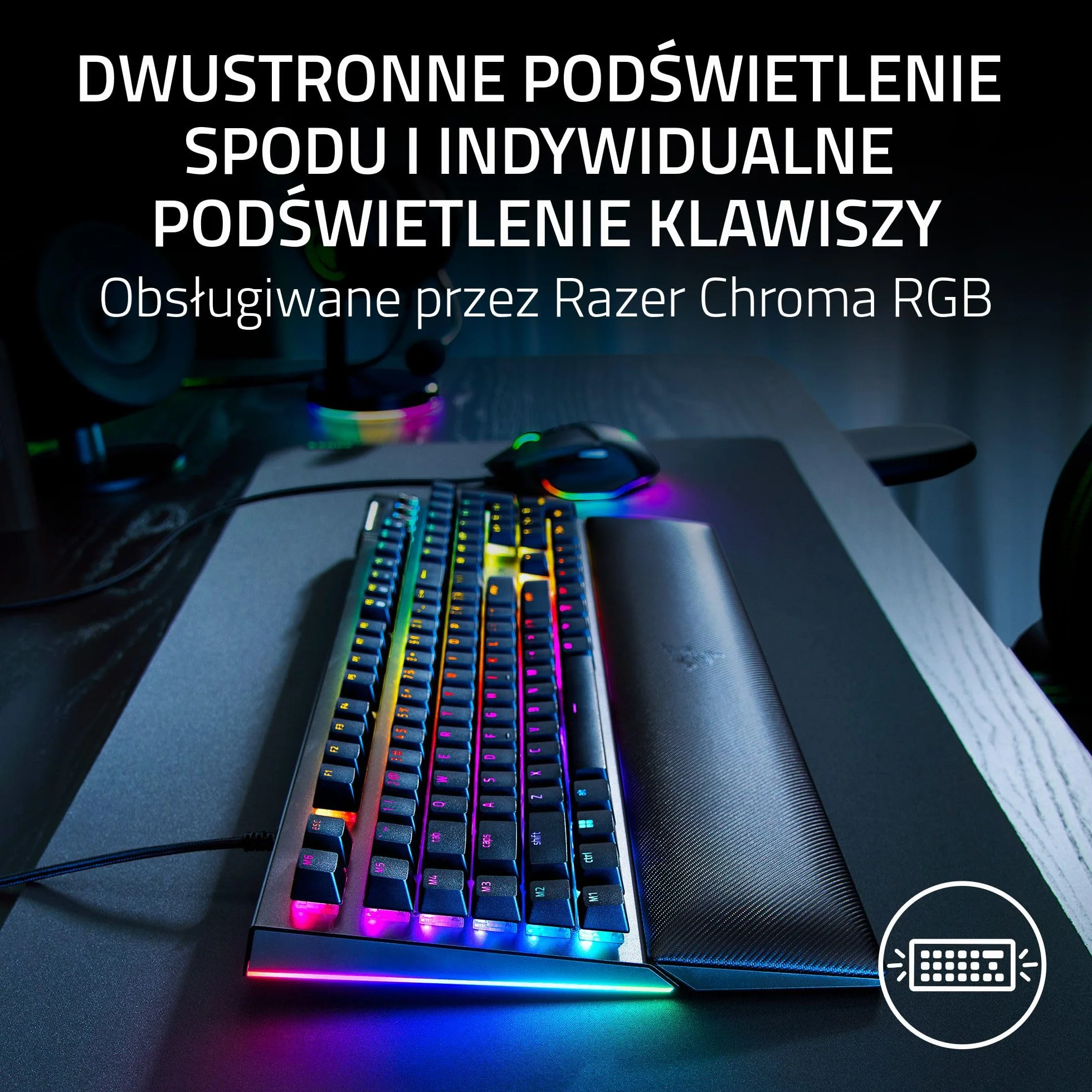 Razer BlackWidow V4 Green Clicky Gen-3 USB US Keyboard
