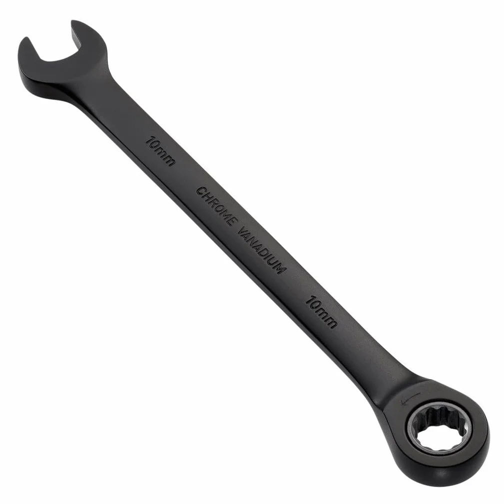 Draper 03881 Expert HI-TORQ klucz płasko-oczkowy z grzechotką, metryczny, 10 mm, czarny