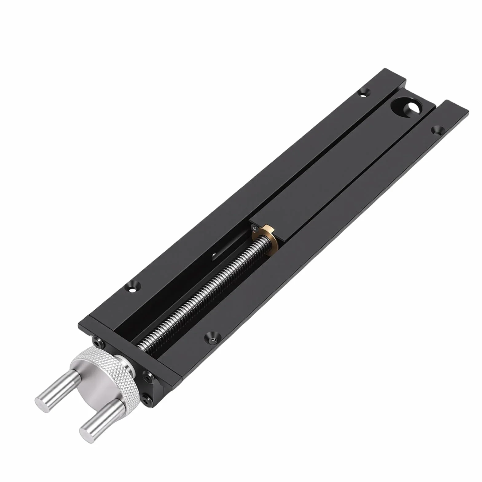 Bewinner Imadło Stołowe do Obróbki Drewna z Zaciskiem Bezwładnościowym Quick Shift, Skok 0–110 Mm, Mocowanie 20 Mm do Stołu, Stop Aluminium, Imadło ze Stali