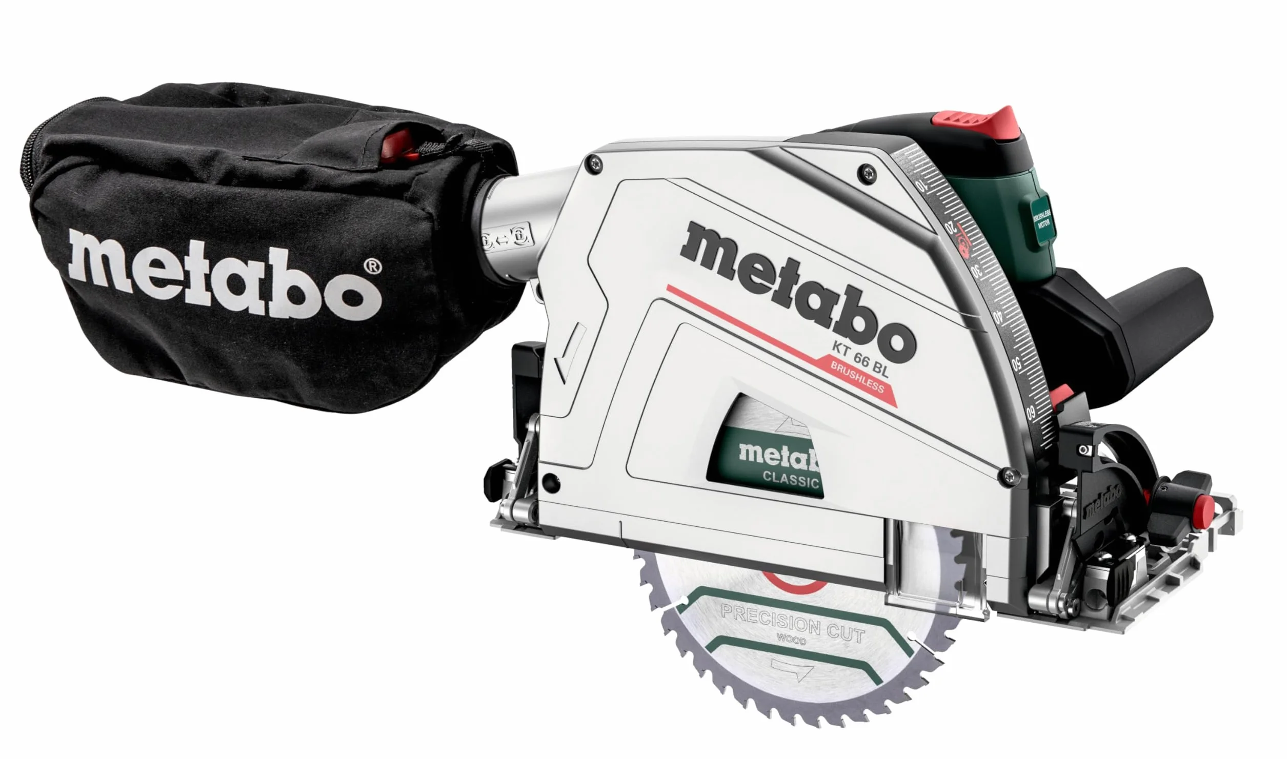 Metabo KS 66 BL ręczna piła tarczowa Metabox, z prowadnicą, z silnikiem bezszczotkowym, z hamulcem wybiegowym, piła tarczowa, piła tarczowa 691219000