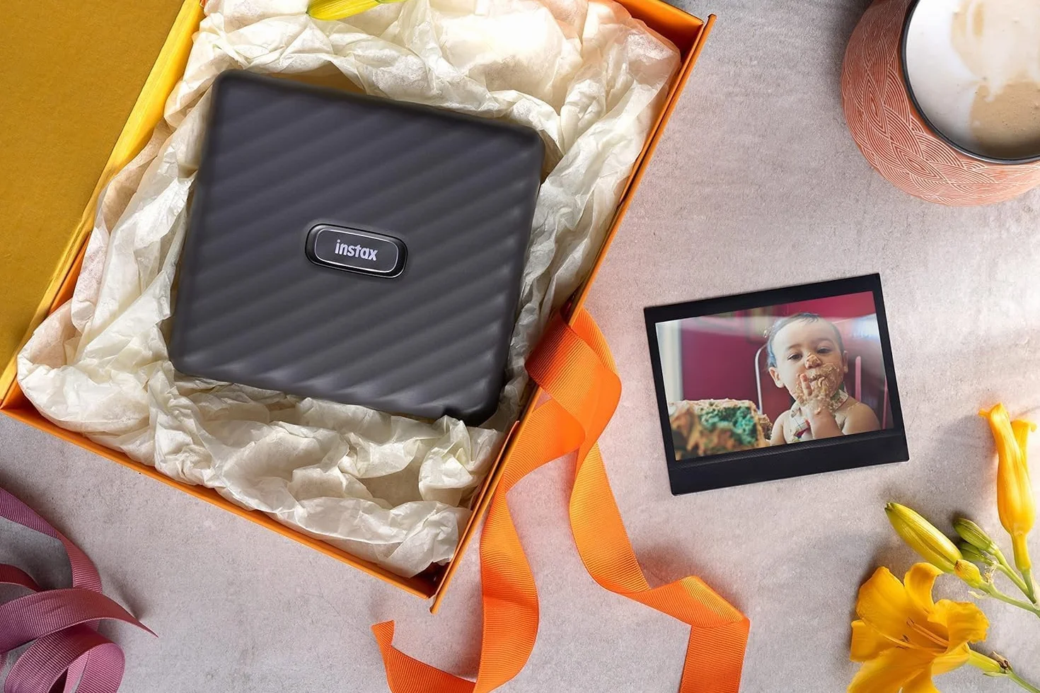 instax WIDE Link drukarka przenośna, szara mokka