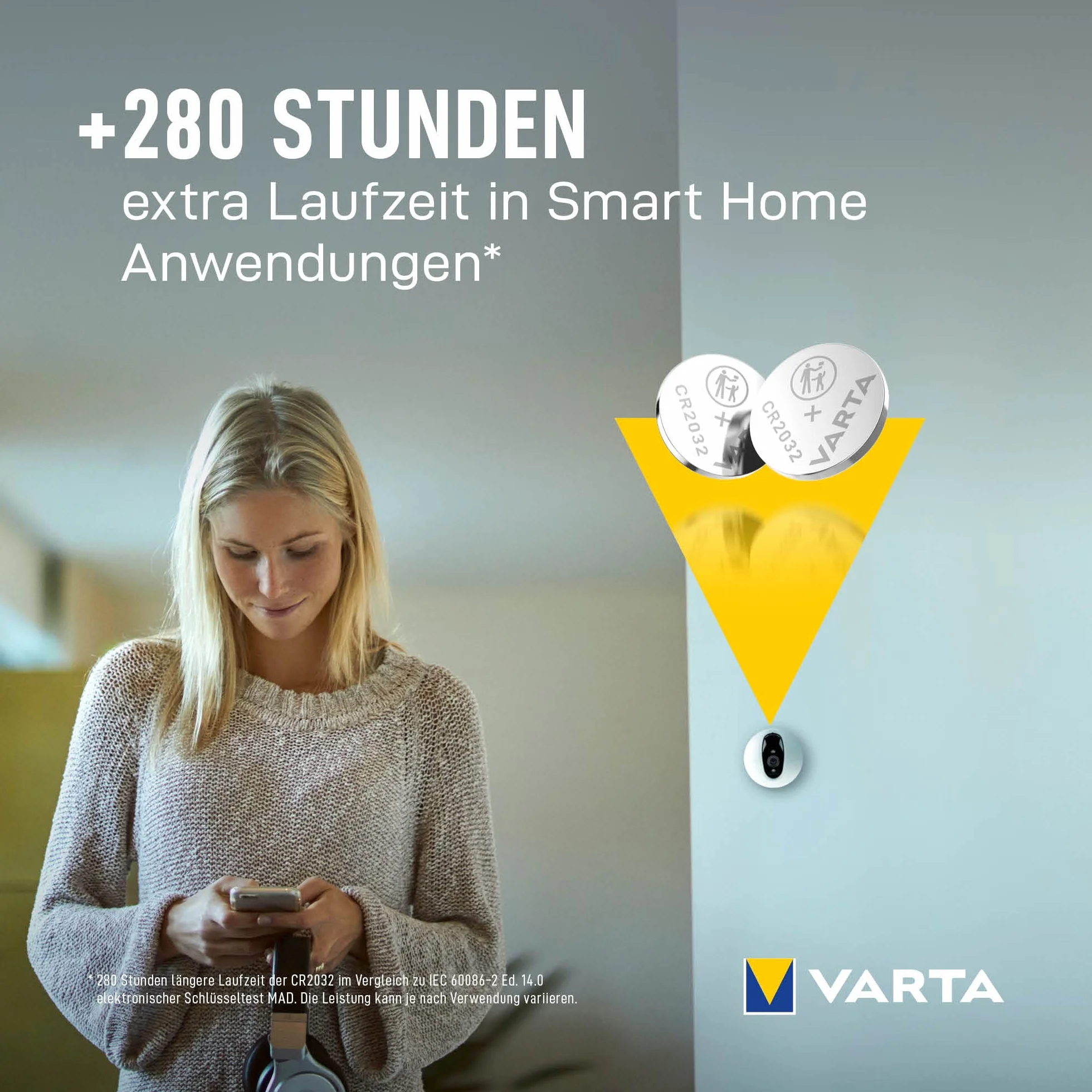 VARTA Baterie Guzikowe CR2032, opakowanie 5 szt., Power on Demand, Lithium Coin, 3V, opakowanie zabezpieczone przed dziećmi, do małych urządzeń elektronicznych - pilotów, wag