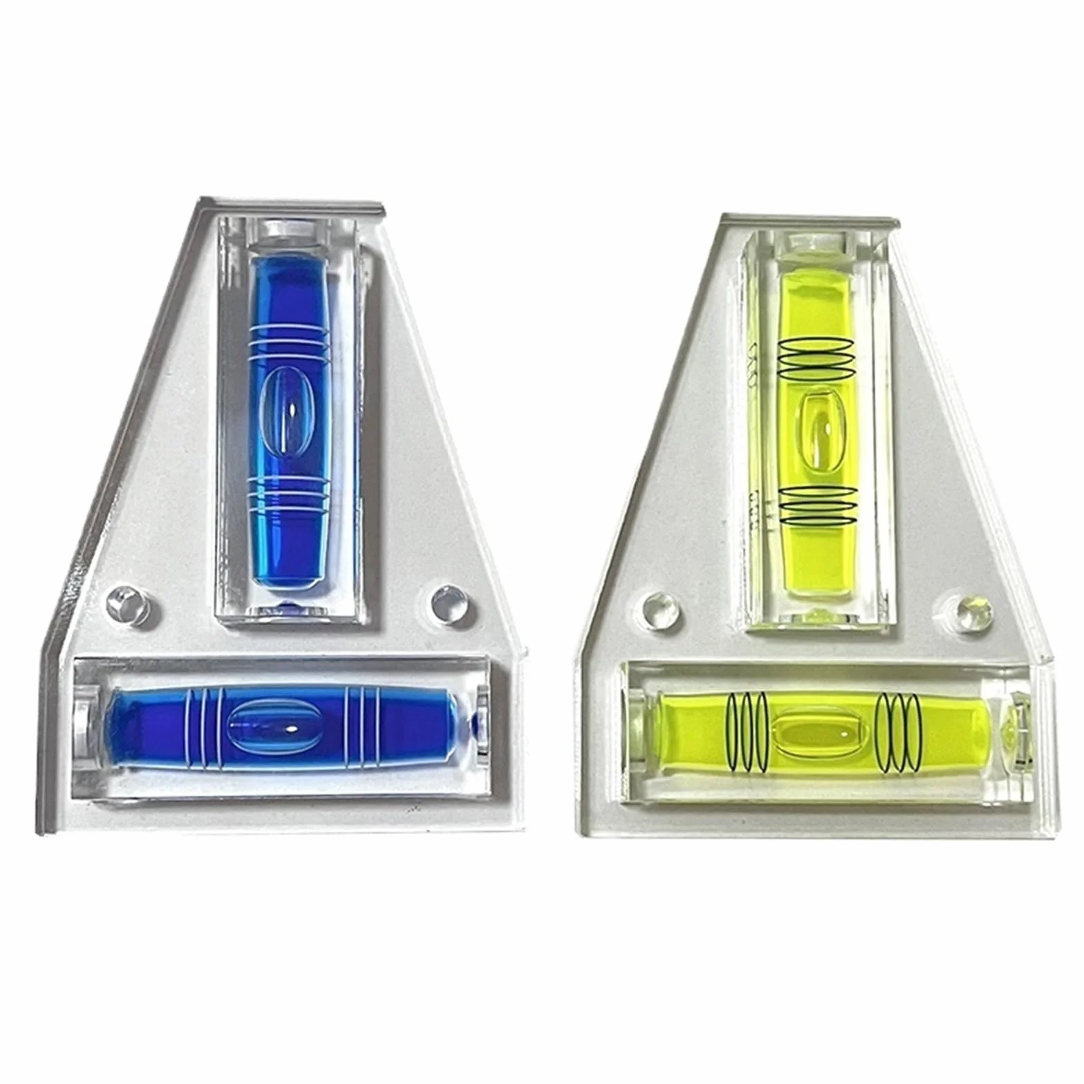 1 x akrylowa trójliniowa mini poziomica w kształcie litery T mała 85 x 64 x 15 mm | 1 x akrylowa trójliniowa mini poziomica w kształcie litery T mała 85 x 64 x 15 mm (zielona)