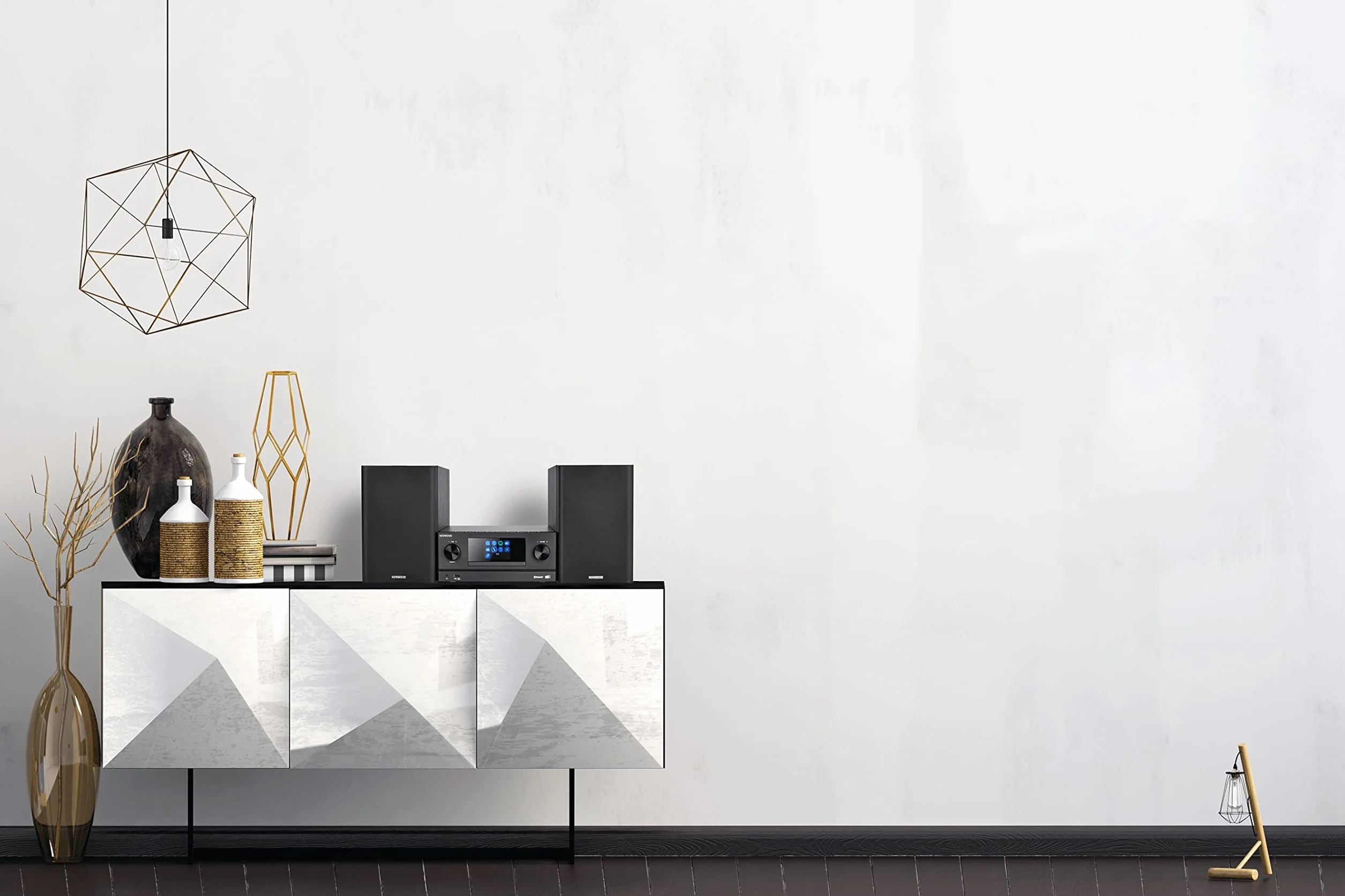 KENWOOD M-9000S-B Micro System Hi-Fi z CD, DAB+, radiem internetowym, Bluetooth, USB, kolorowym wyświetlaczem TFT