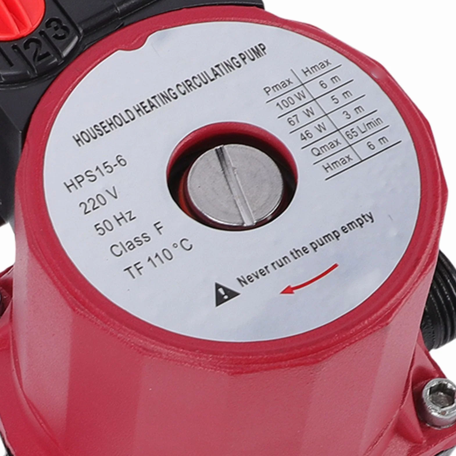 Gorąca Pompa Recyrkulacyjna 65 L/min 3 Prędkości 46 W 67 W 100 W Ekranowana Pompa Obiegowa 6 M NPT Calowa ze Złączem 3/4 Cala do Grzejnika Elektrycznego kocioł Układu Słonecznego UE Cichy
