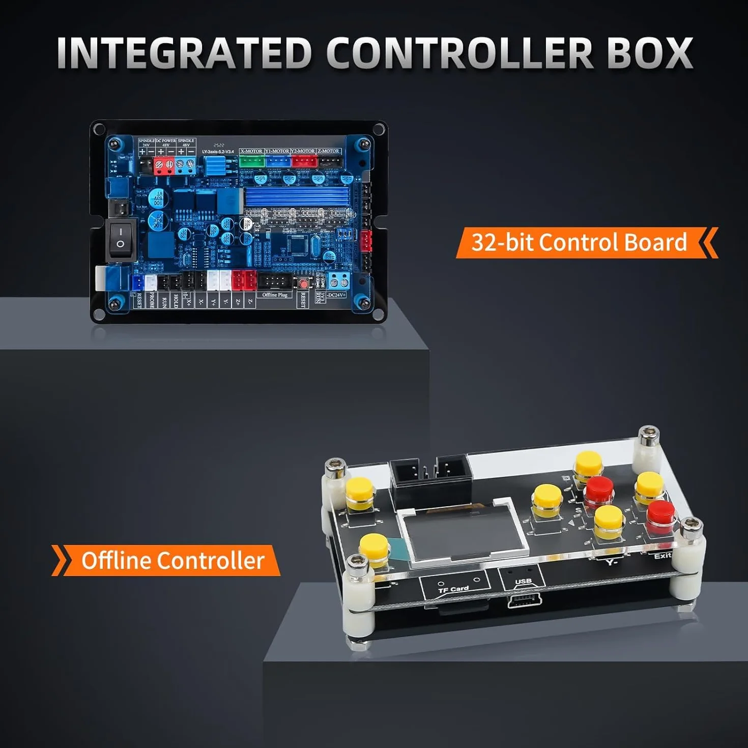LUNYEE 3018 PRO MAX 500 W pełni metalowa frezarka CNC, 3-osiowy wyłącznik krańcowy i wyłącznik awaryjny, do cięcia drewna akrylowego MDF PCB z tworzywa sztucznego, obszar roboczy: 300 mm x 180 mm x 80