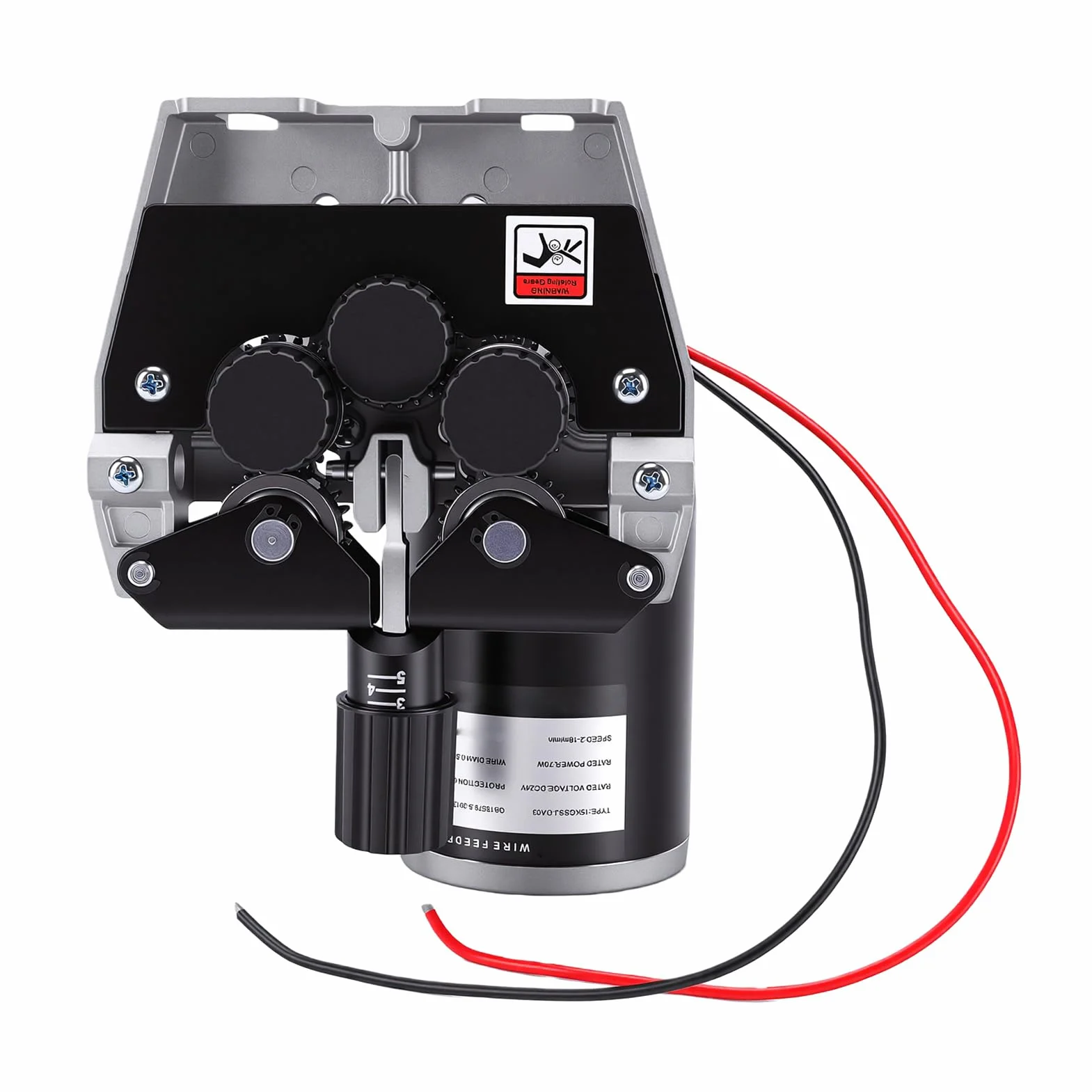Generic Podajnik Drutu Spawalniczego Mig Gładki 4-rolkowy Silnik Podawania Drutu Metalowego 70 W do Różnych Scenariuszy Spawania Stop Aluminium