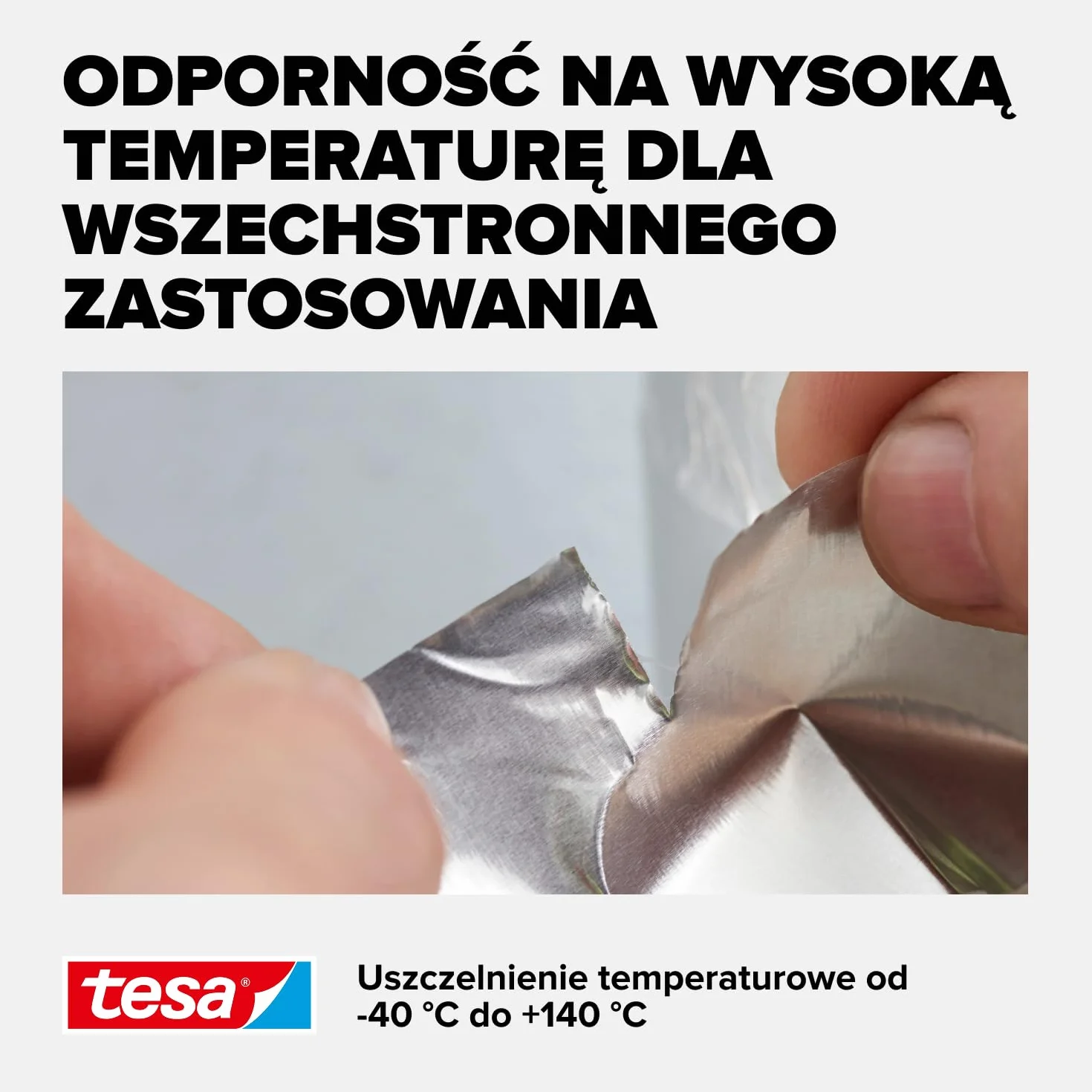 Tesa 56223-00000-11 Samoprzylepna Taśma Aluminiowa, Srebrny, 10 m x 50 mm
