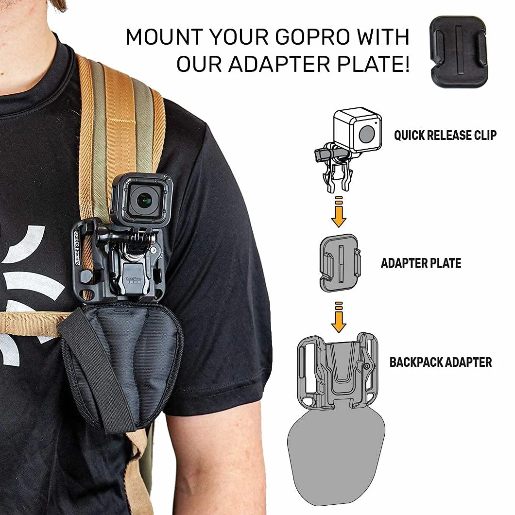Spider X Belt Holster Set z klipsem na aparat, bezlusterkową płytą i adapterem plecaka