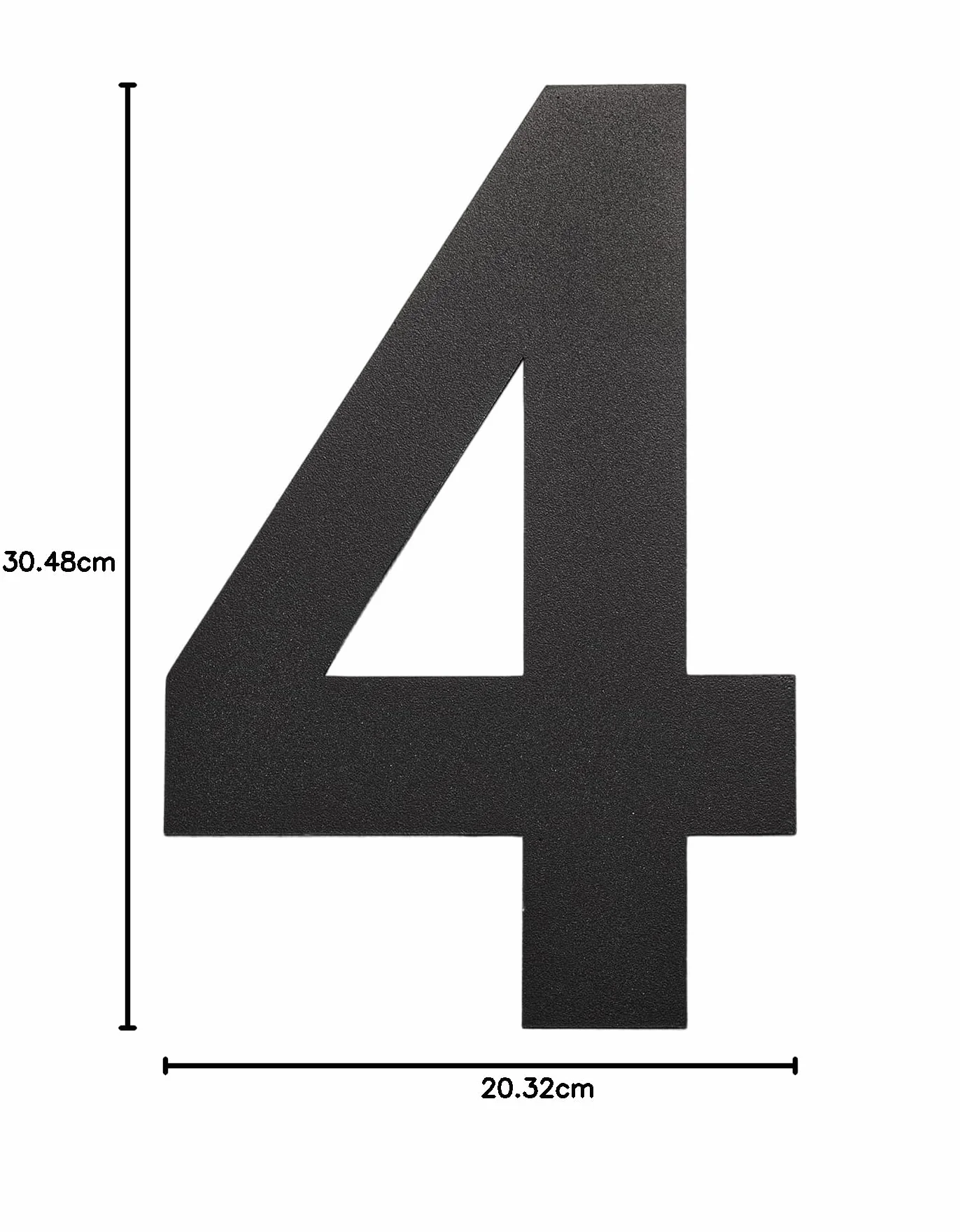 Numero Maison Nowoczesny numer domu - Wysoki 20,5cm /8in CZARNY - Szczotkowana stal nierdzewna, pływający wygląd, łatwy w montażu i wykonany z solidnych SUS304(4)