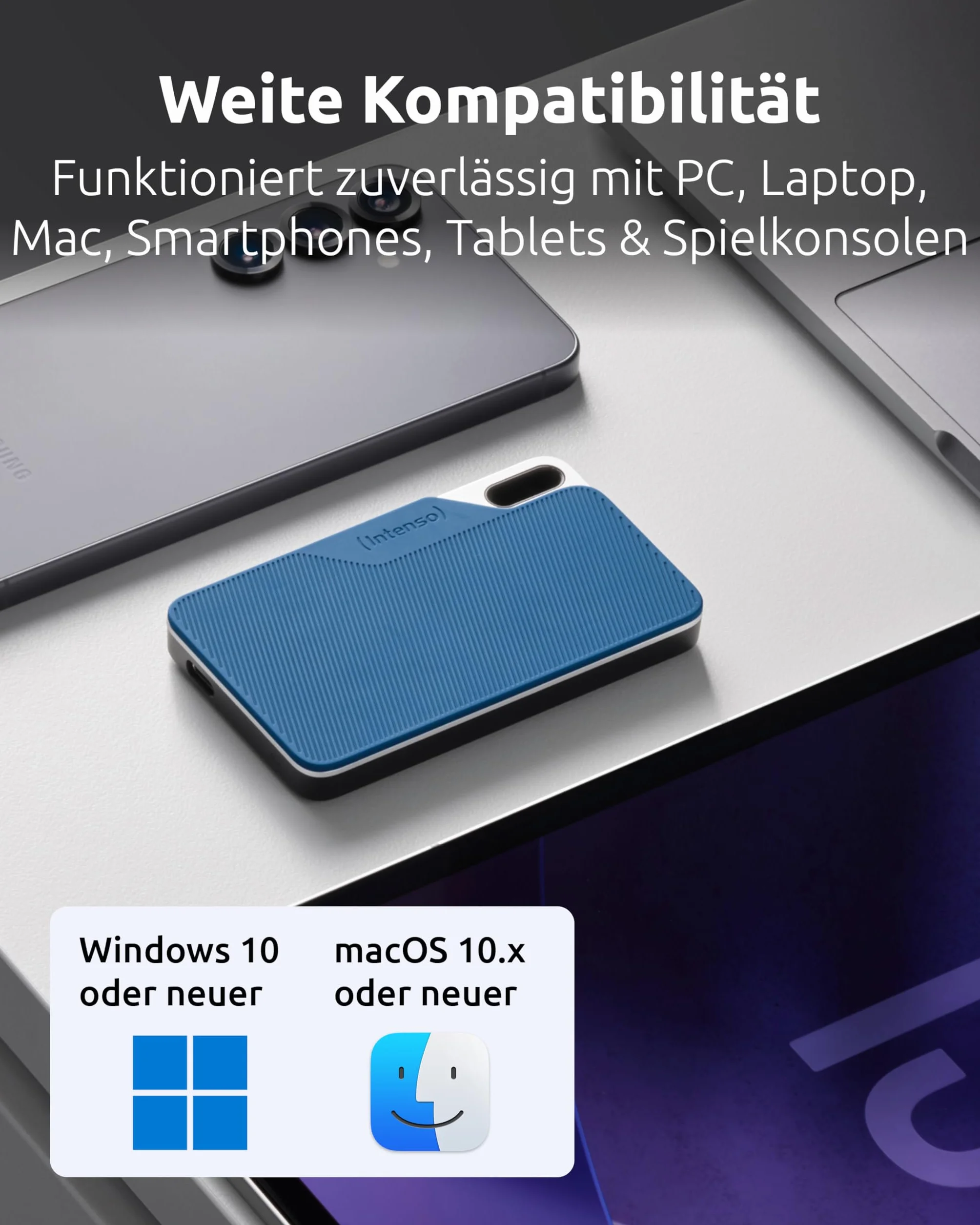 Intenso TX100 Zewnętrzny dysk SSD 250 GB USB 3.2 500 MB/s