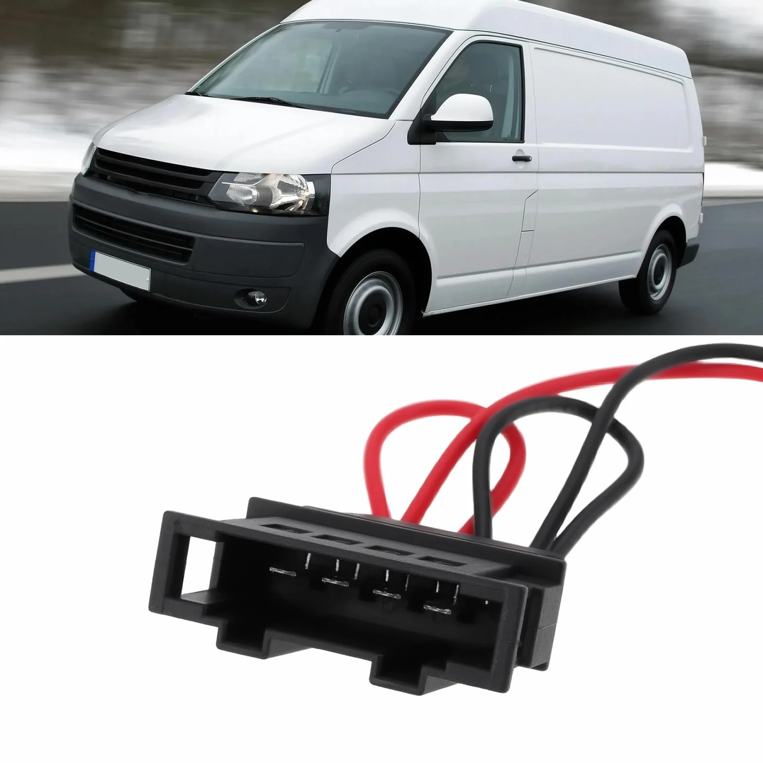 OTOTEC 2 x wiązka przewodów głośników samochodowych CT55-VW02/1 kompatybilna z Volkswagen Transporter T5/T5.1
