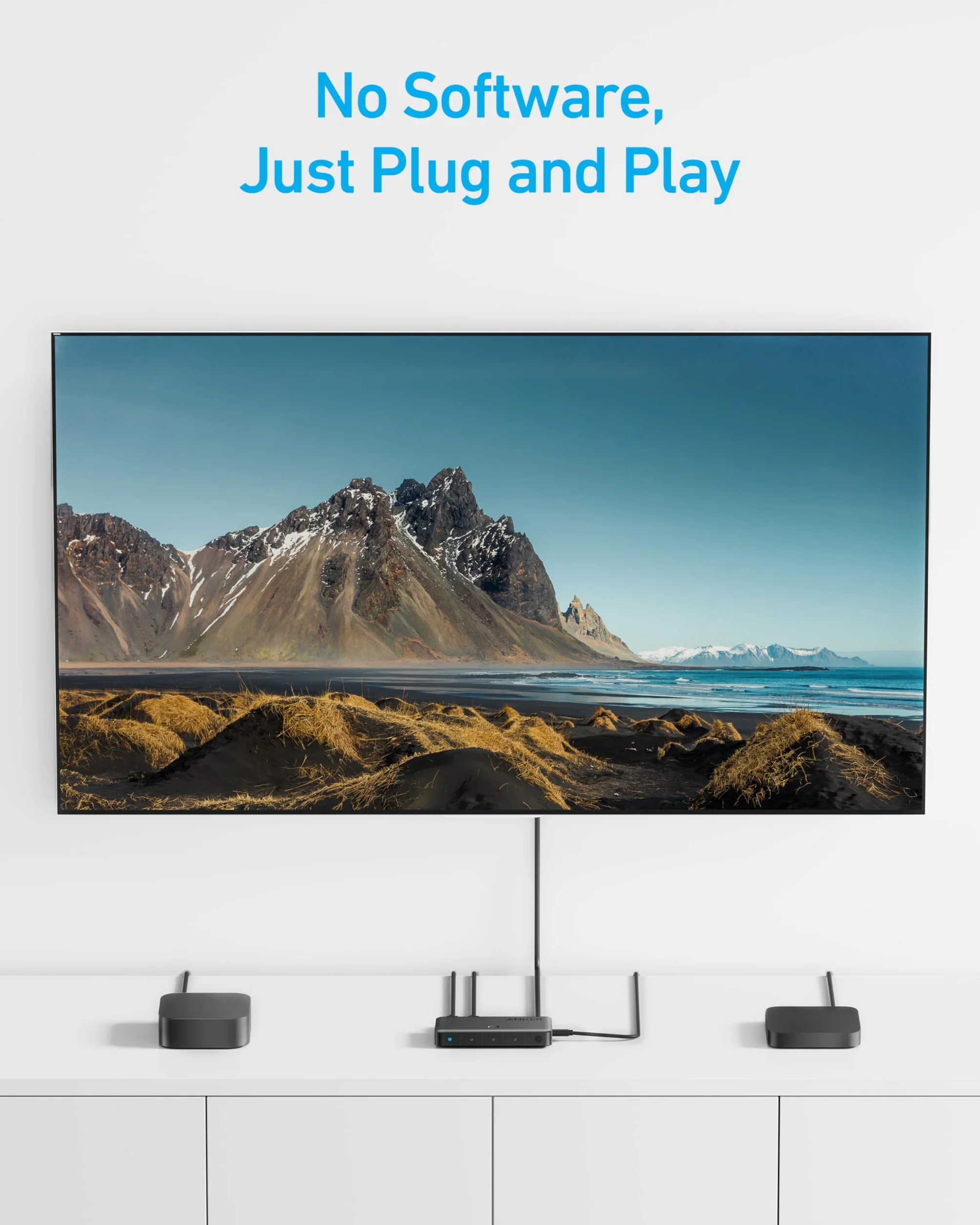 Anker HDMI Switch Bi-Directional 4K@60Hz 4-in-1 Metal Splitter with LED Indicators