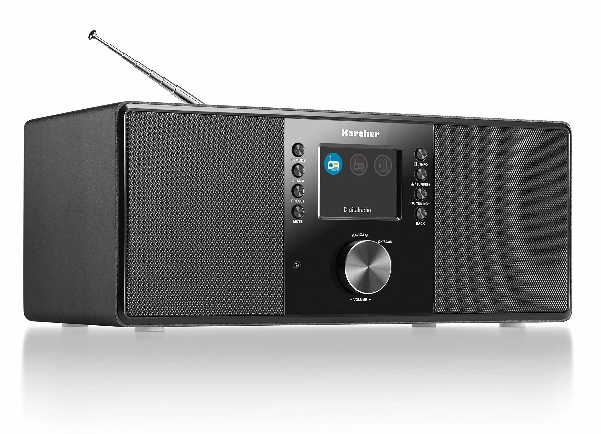 Karcher DAB 5000 radio cyfrowe DAB plus UKW-RDS AUX-IN budzik stereo