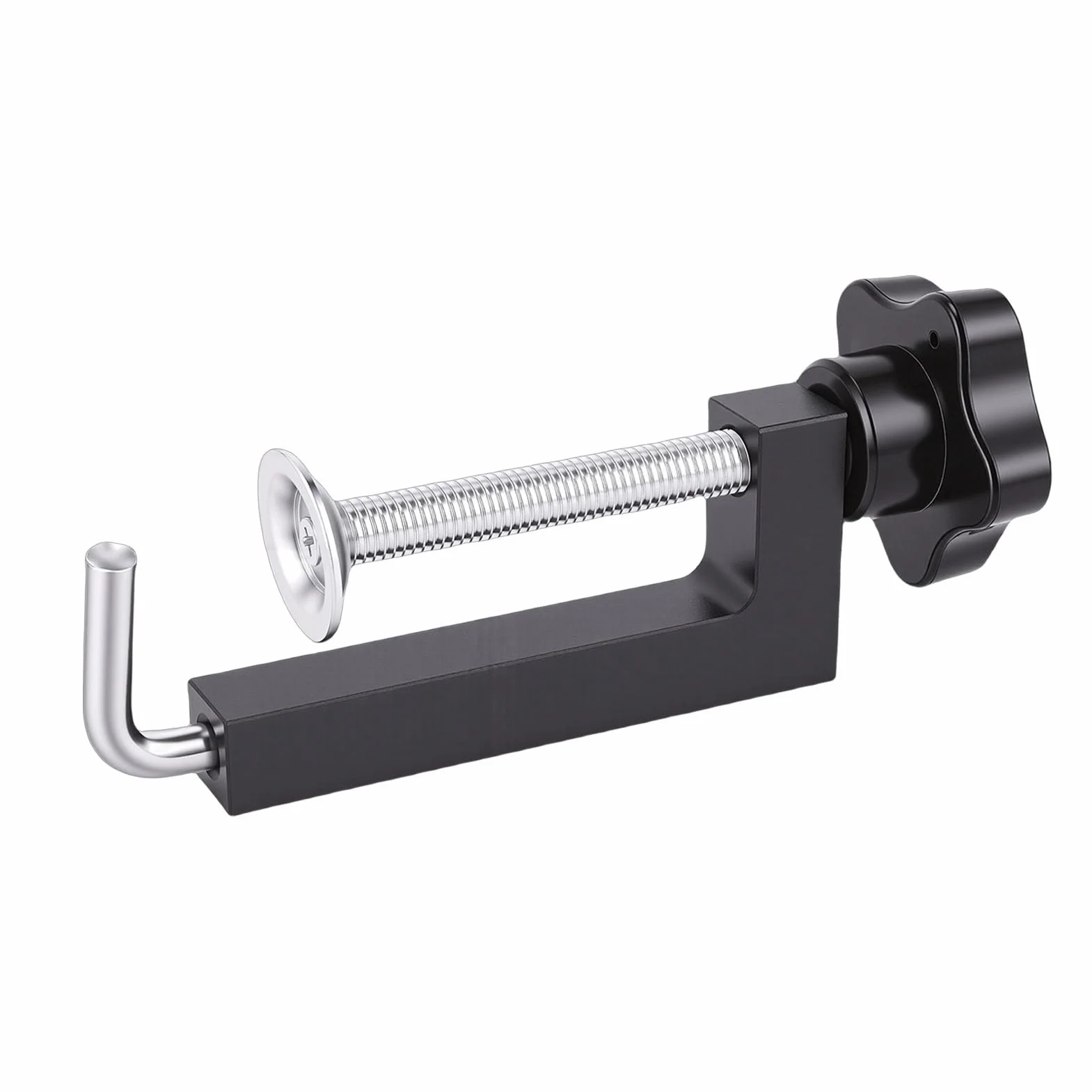 Zaciski Narożne do Obróbki Drewna, Kąt Prosty 90 Stopni, 4 szt., Aluminiowe, Kwadratowe, Zestaw z 8 Zaciskami C, do Montażu Mebli, Szafek z Ramami Obrazów i Szuflad
