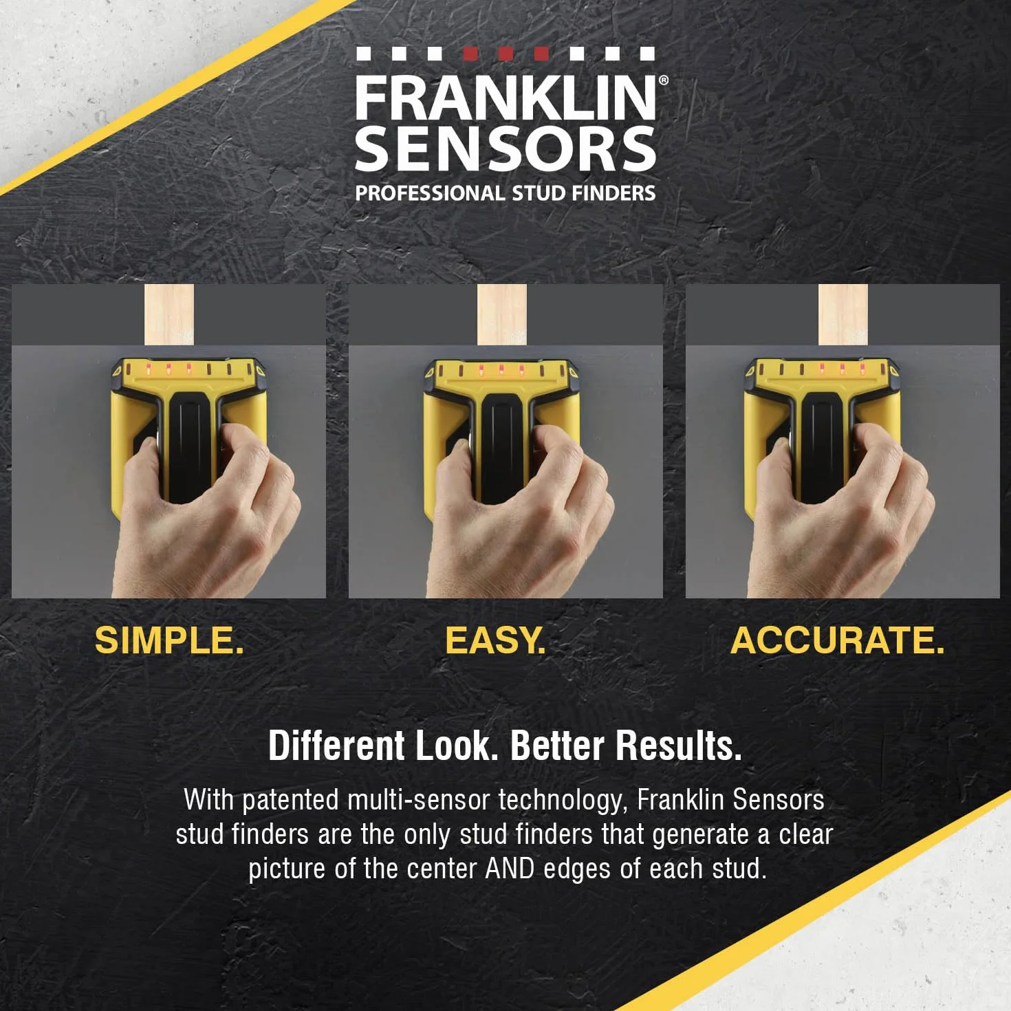 Franklin Sensors ProSensor T9 Professional Stud Finder, żółty