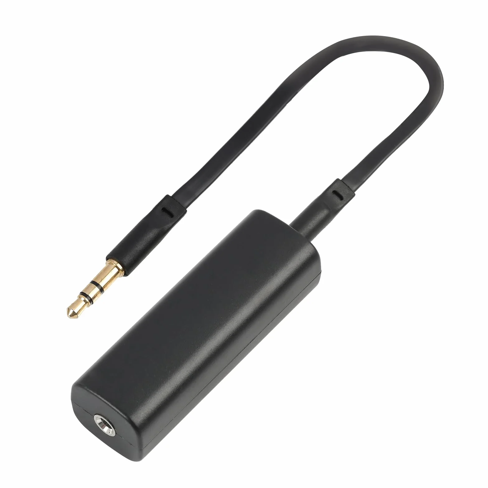 Filtr przeciwzakłóceniowy jack 3,5 mm, izolator Ground Loop, filtr prądowy do samochodu, domowego systemu audio, głośnik, izolator audio Ground Loop do redukcji szumów w radiu samochodowym, z kablem