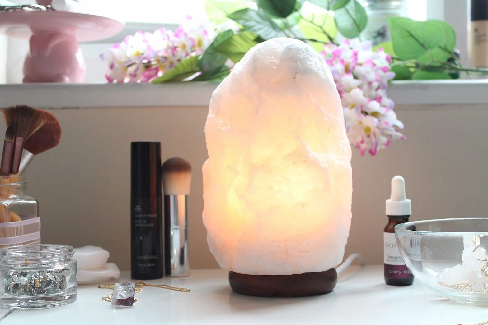 Himalajska lampa solna 2-3 kg biała - Magic Salt® Lighting For Your Soul