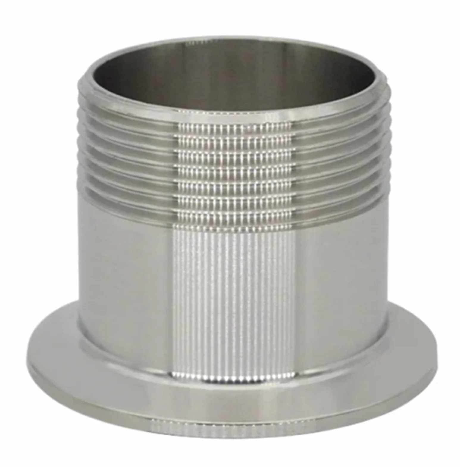 Stal nierdzewna 304 3/4 "1" 2 "gwint zewnętrzny Trzy zaciski 3 łączniki rurowe(2 1l2 X 91mm)