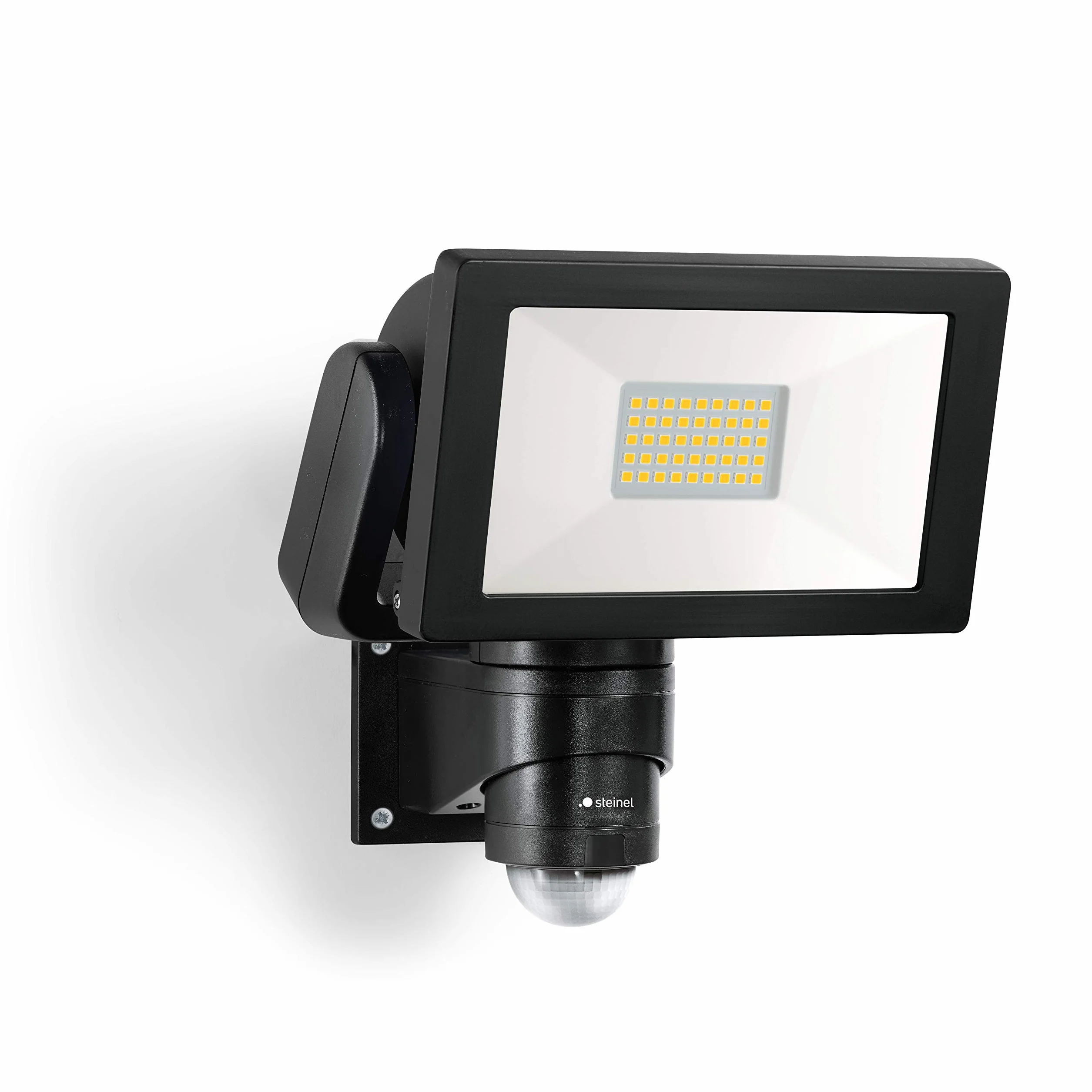Steinel Reflektor LED LS 300 S czarny, reflektor 29,5 W, czujnik ruchu 240°, zasięg 12 m, 4000 K neutralna biel