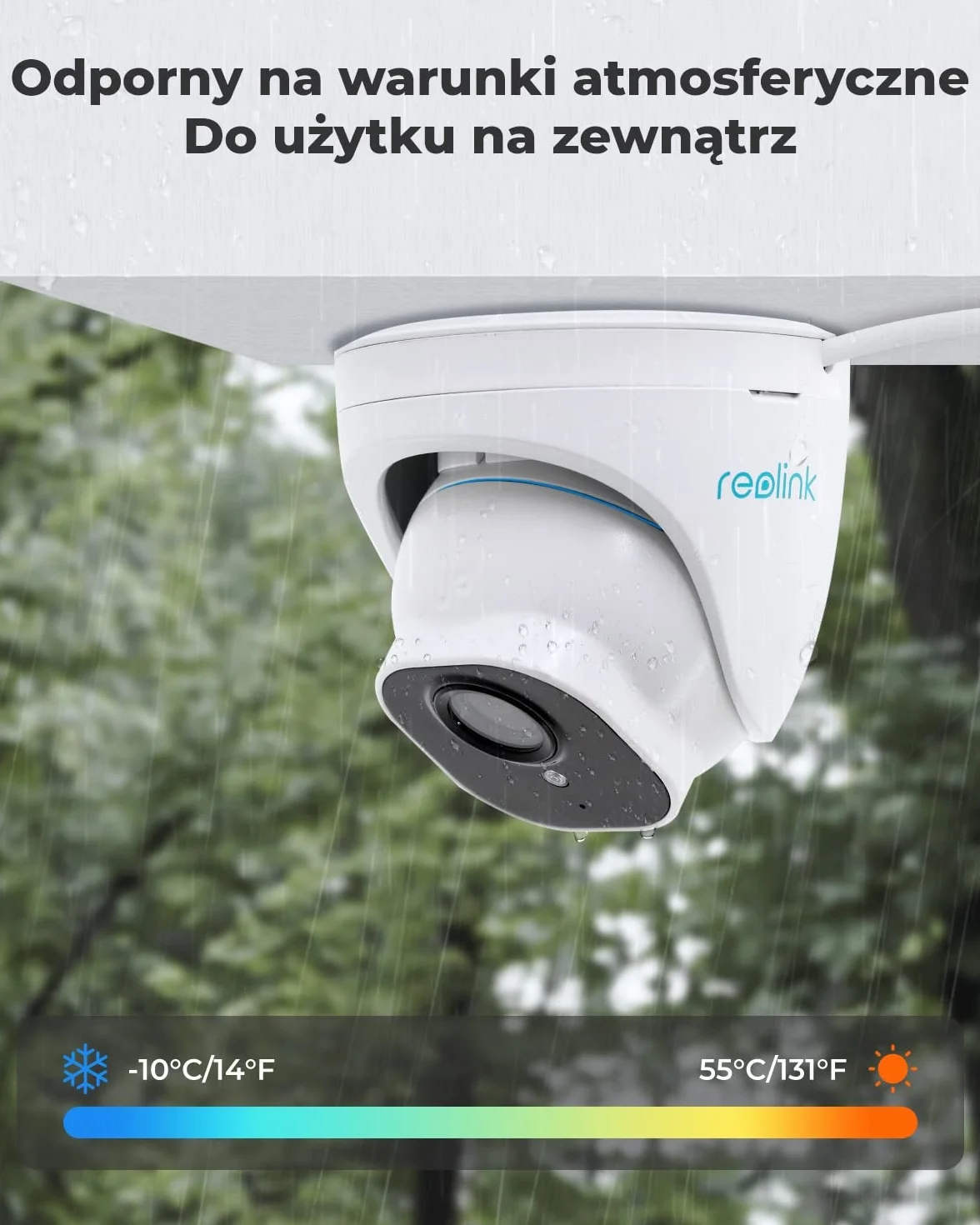 Reolink Kamera 5MP PoE z Wykrywaniem Ludzi/Pojazdów, Noktowizorem, Wodoodporną Zewnętrzną Kamerą Bezpieczeństwa, Upływ Czasu, Nagrywaniem Dźwięku, Gniazdem Karty microSD, 2-Pak RLC-520A