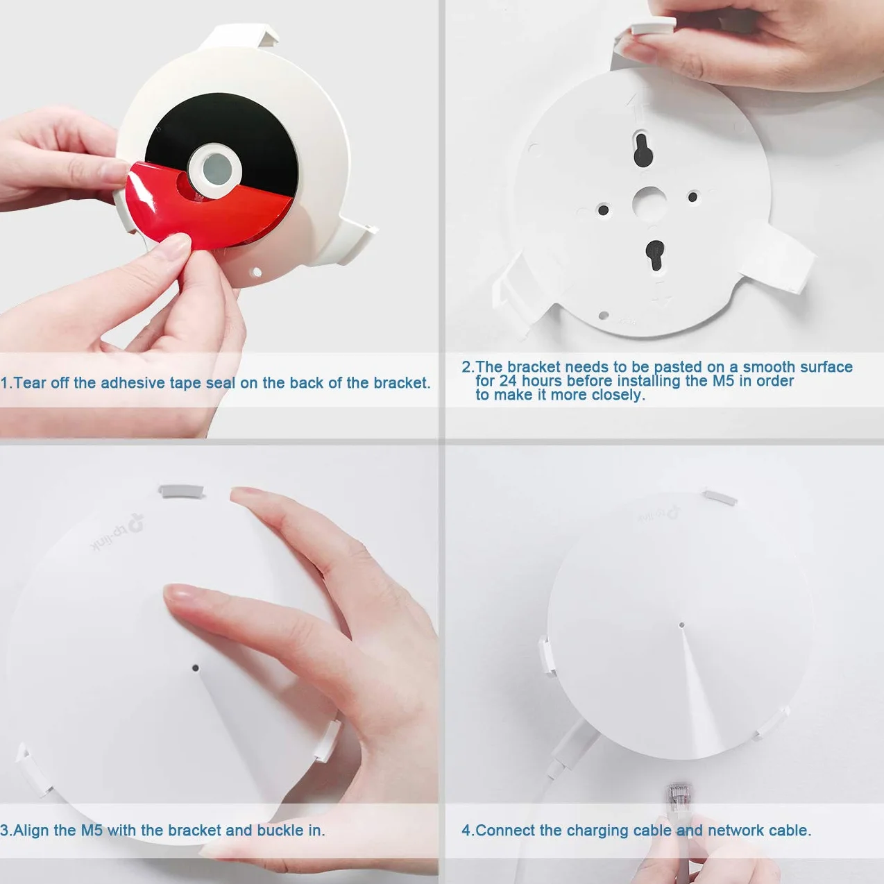 Uchwyt Ścienny VHB Stick On do TP-Link Deco M5 i P7 Whole Home Mesh WiFi - Mocny Samoprzylepny (3 Szt.)