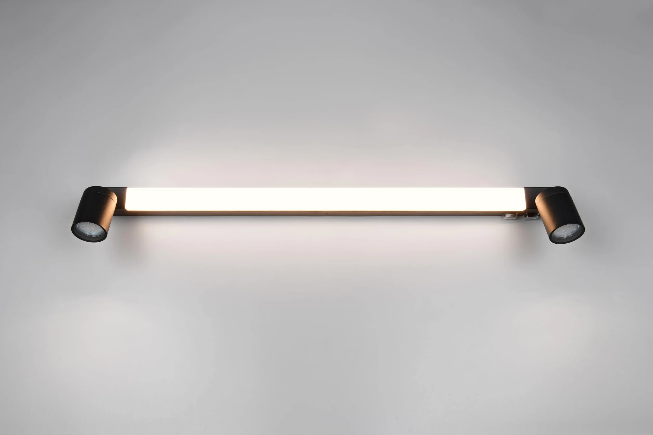 Trio Lampa łazienkowa LED Leuchten ENRICO 281479332, metal czarny matowy, 9 W LED, z wyłączeniem. 2x GU10, regulowany kolor światła