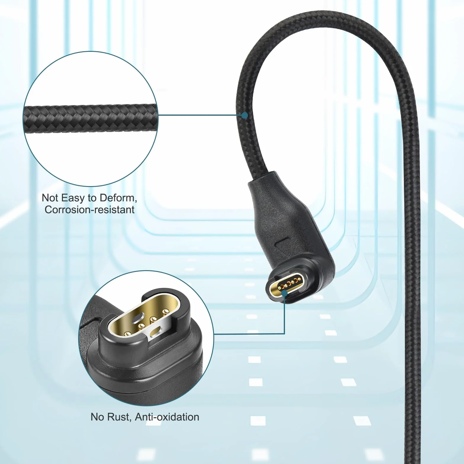 Kabel do ładowania kompatybilny z Garmin Fenix 7 7S 7X 6 6S 6X Pro, 1 m